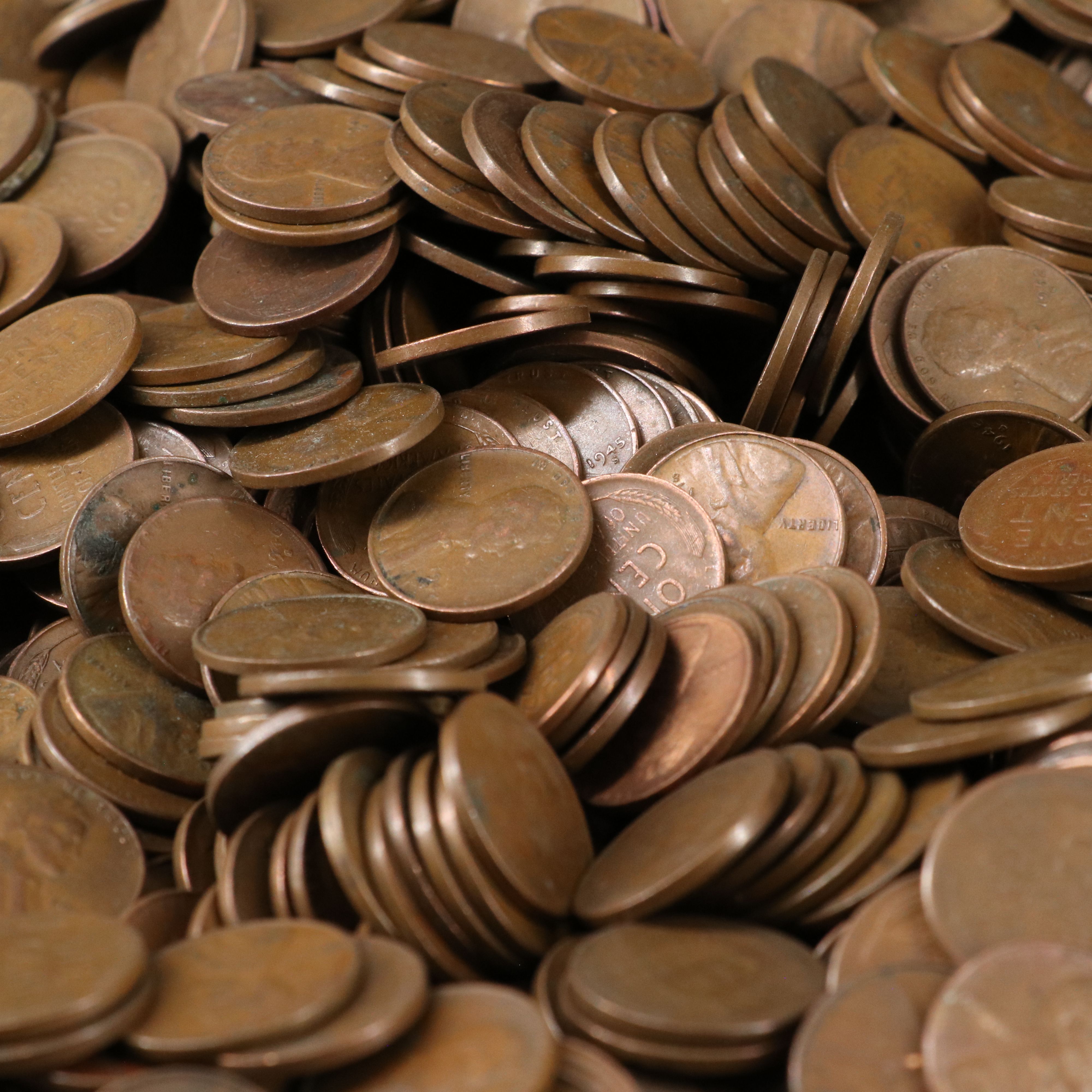 Canvas Bag of 5,000 Lincoln Wheat Cents, All San Francisco Mint