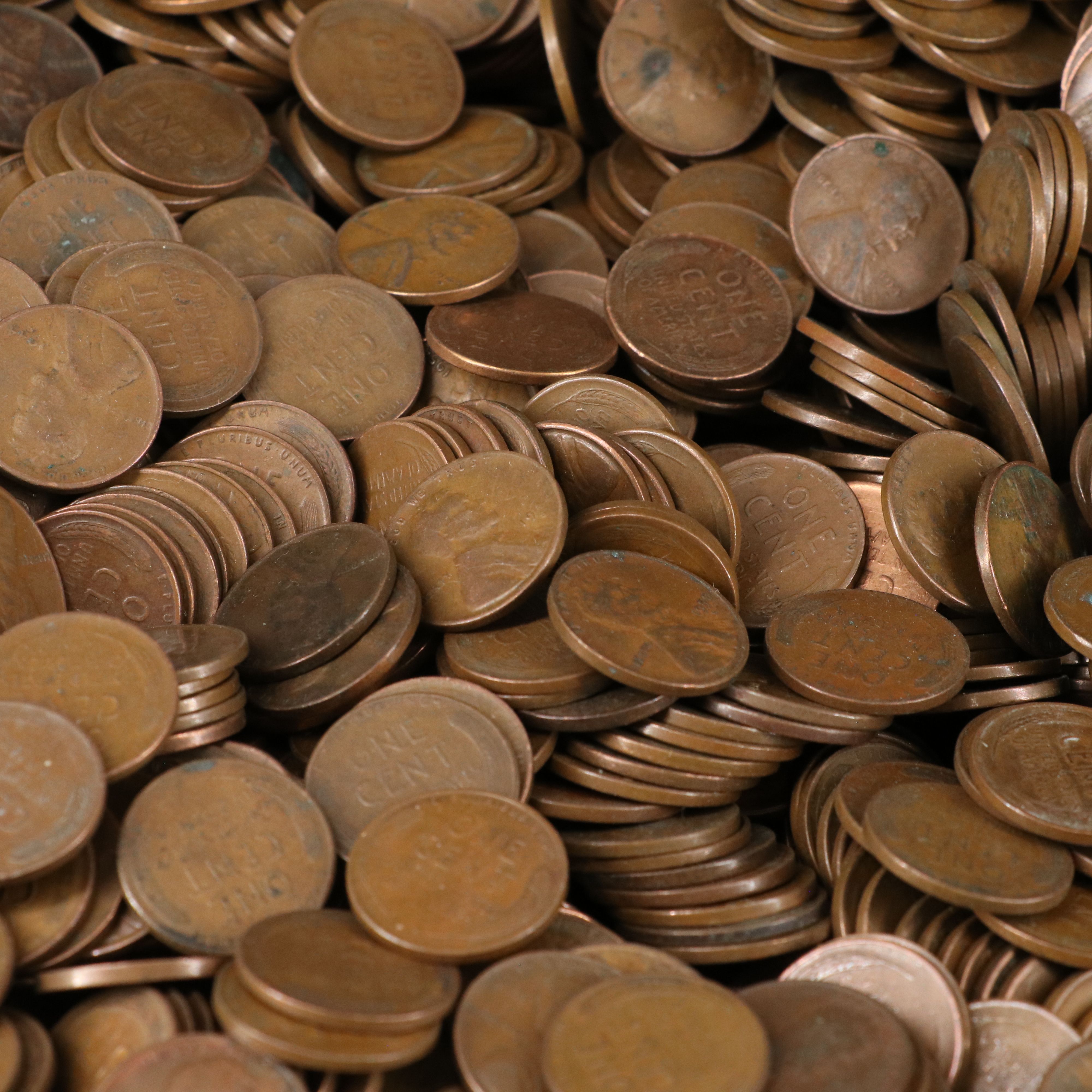 Canvas Bag of 5,000 Lincoln Wheat Cents, All San Francisco Mint