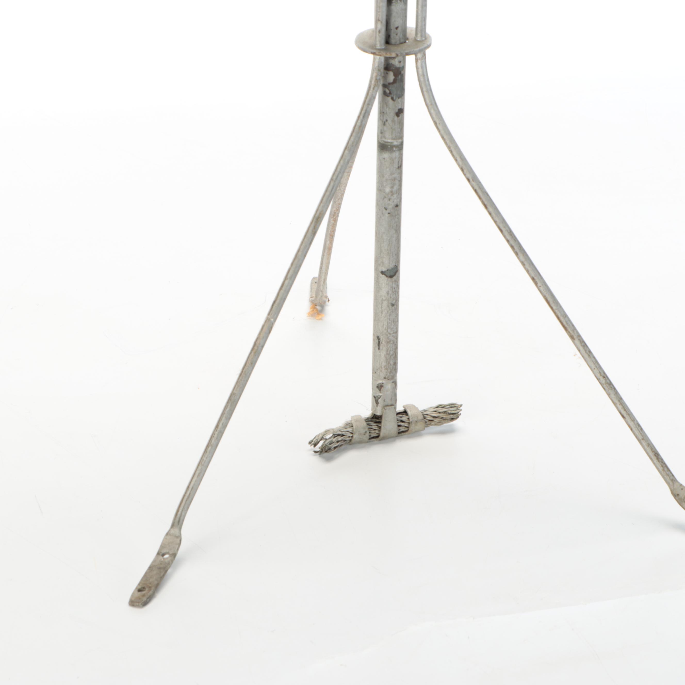 Victorian Rooftop Lightning Rod Glass Insulators