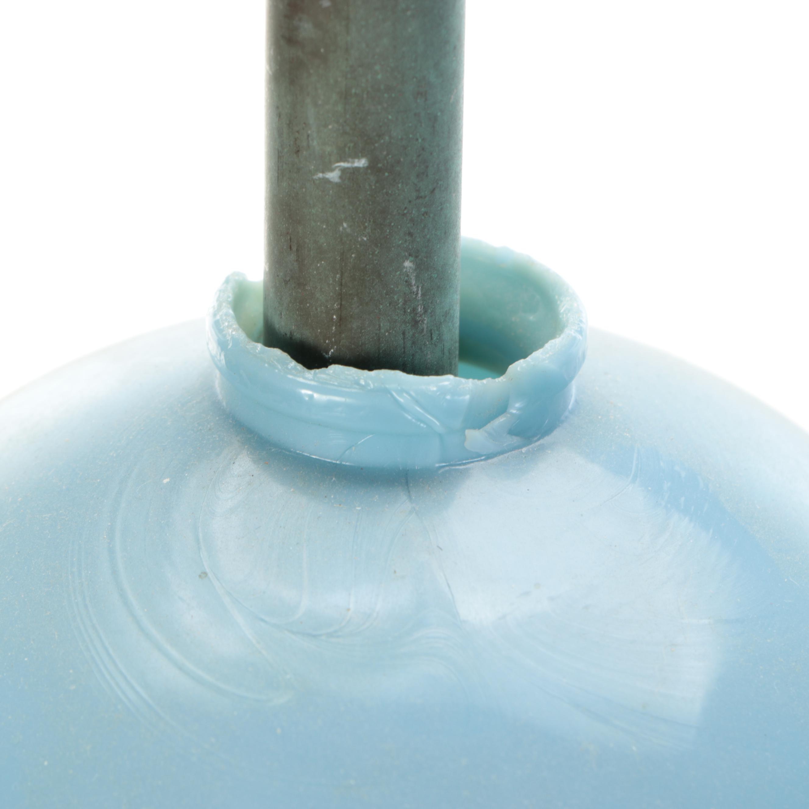 Victorian Rooftop Lightning Rod Glass Insulators