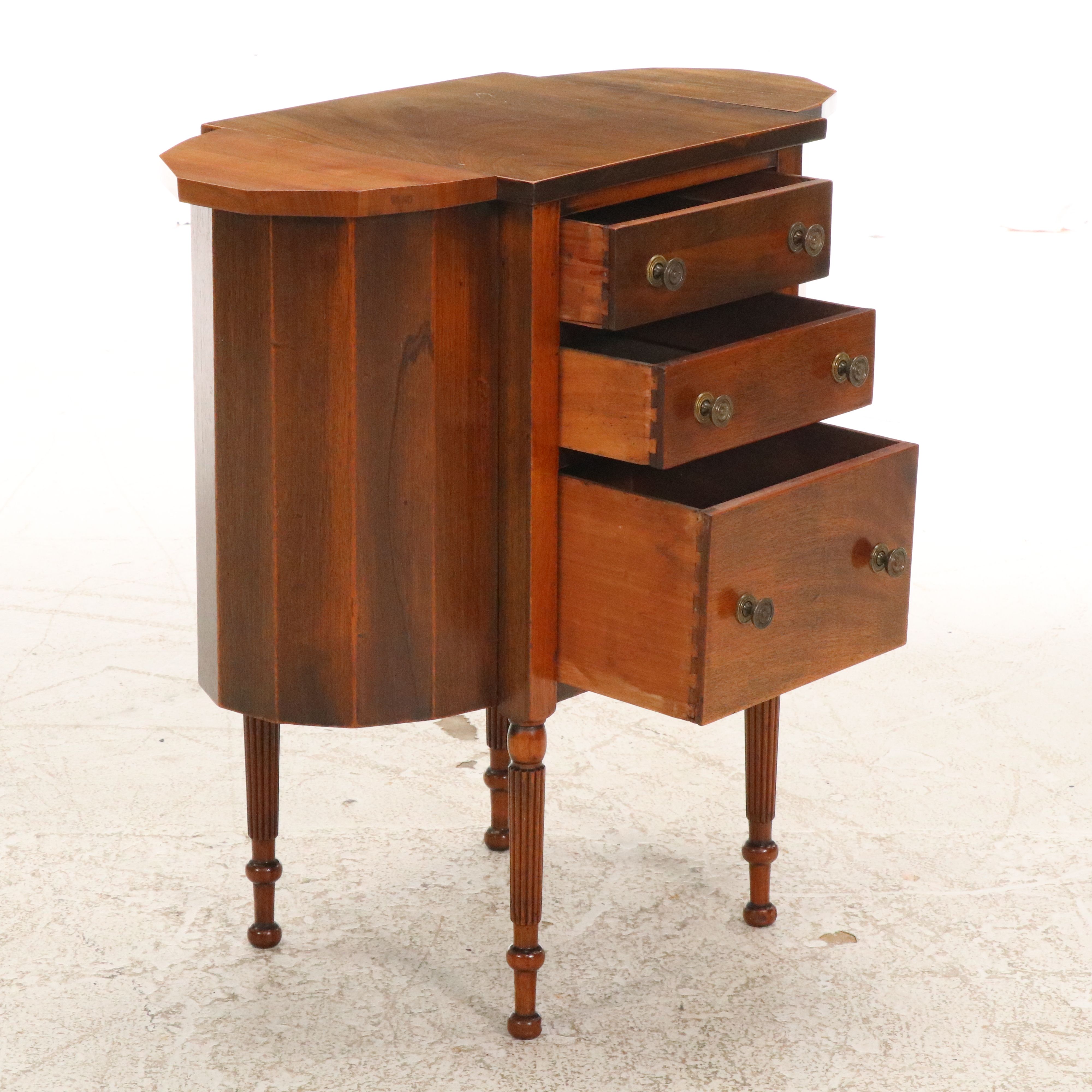 Mahogany Martha Washington Sewing Chest, 20th Century