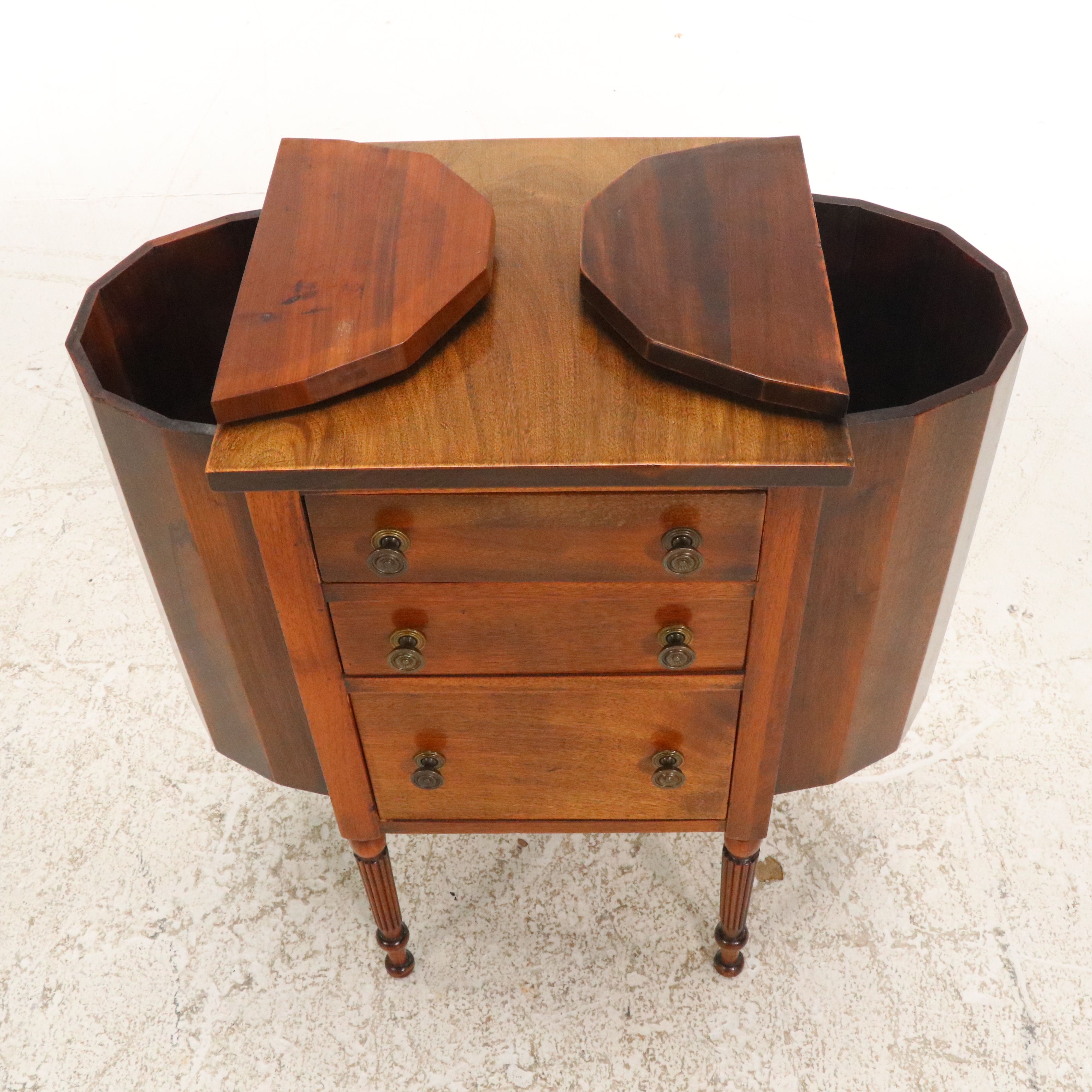 Mahogany Martha Washington Sewing Chest, 20th Century