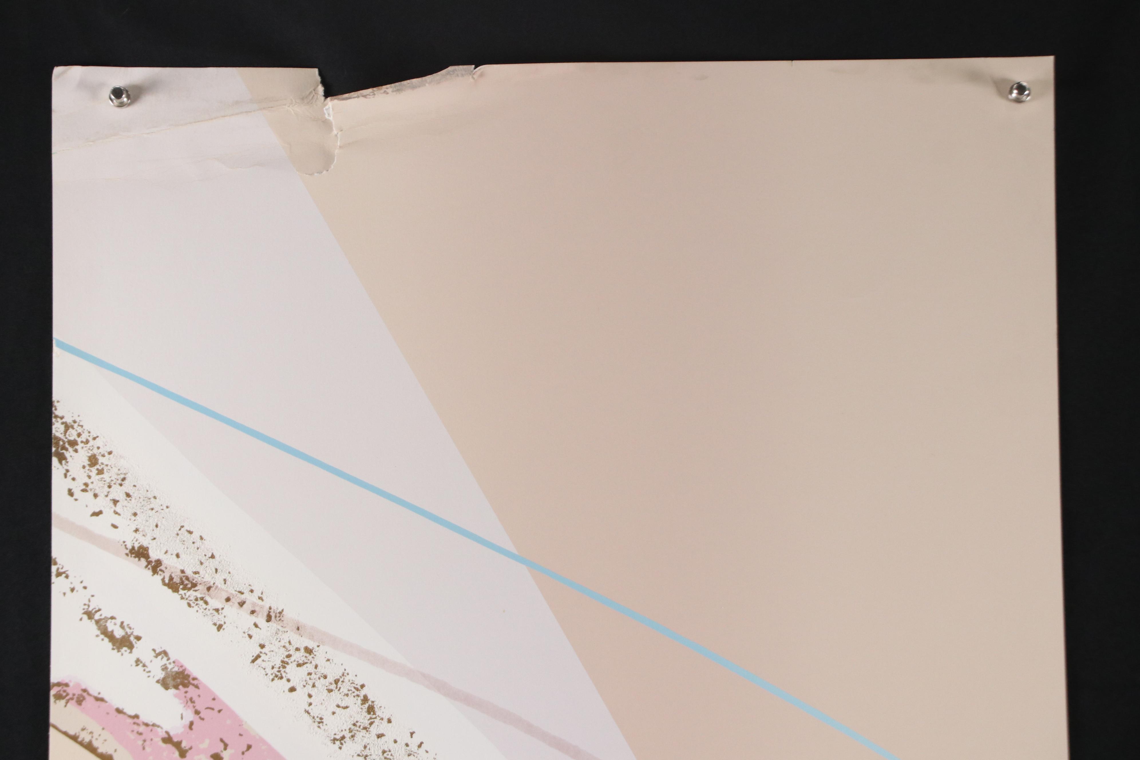 Elba Alvarez Abstract Textured Serigraph "Poem of Color," Late 20th–21st C.