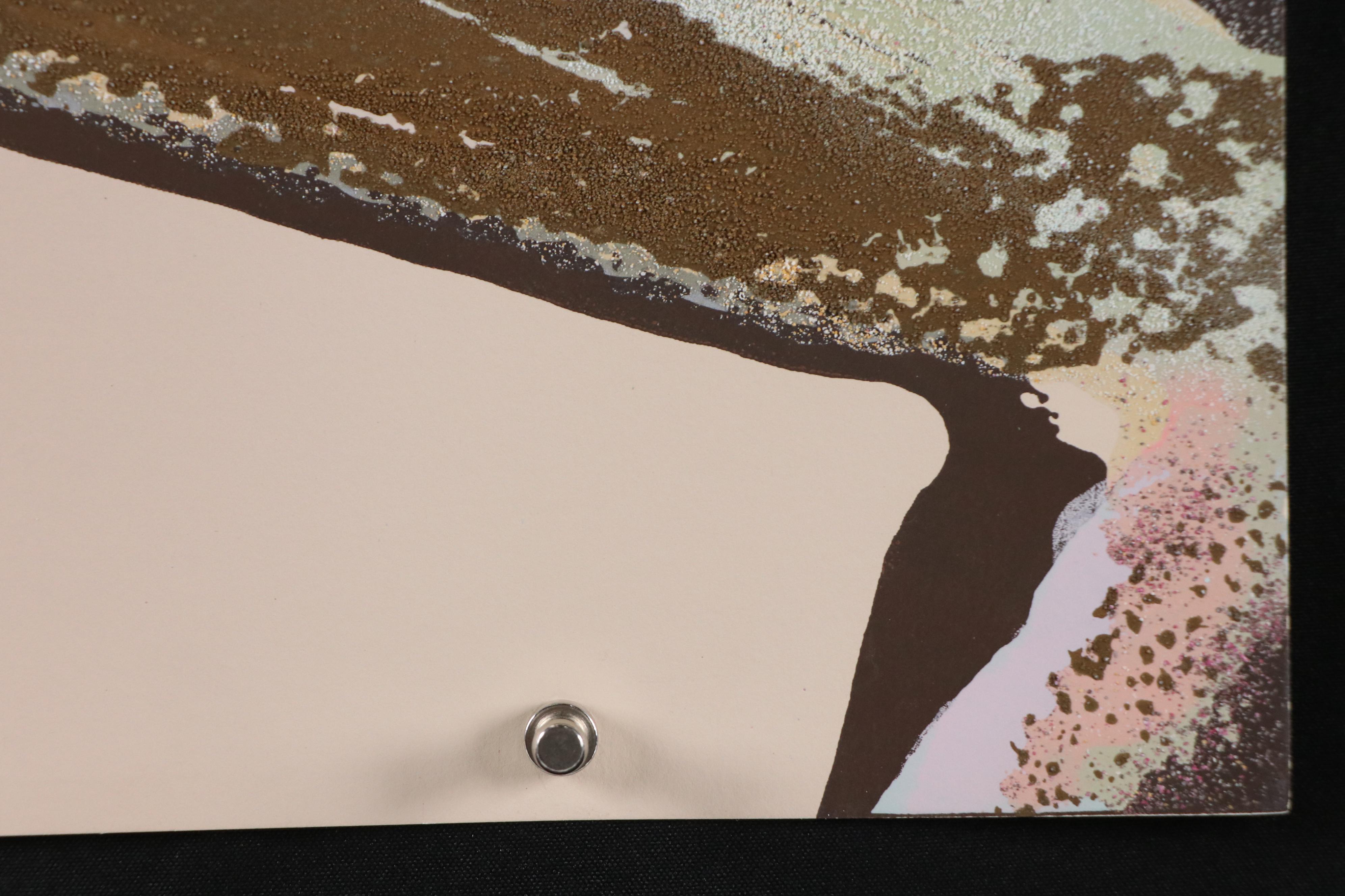 Elba Alvarez Abstract Textured Serigraph "Poem of Color," Late 20th–21st C.