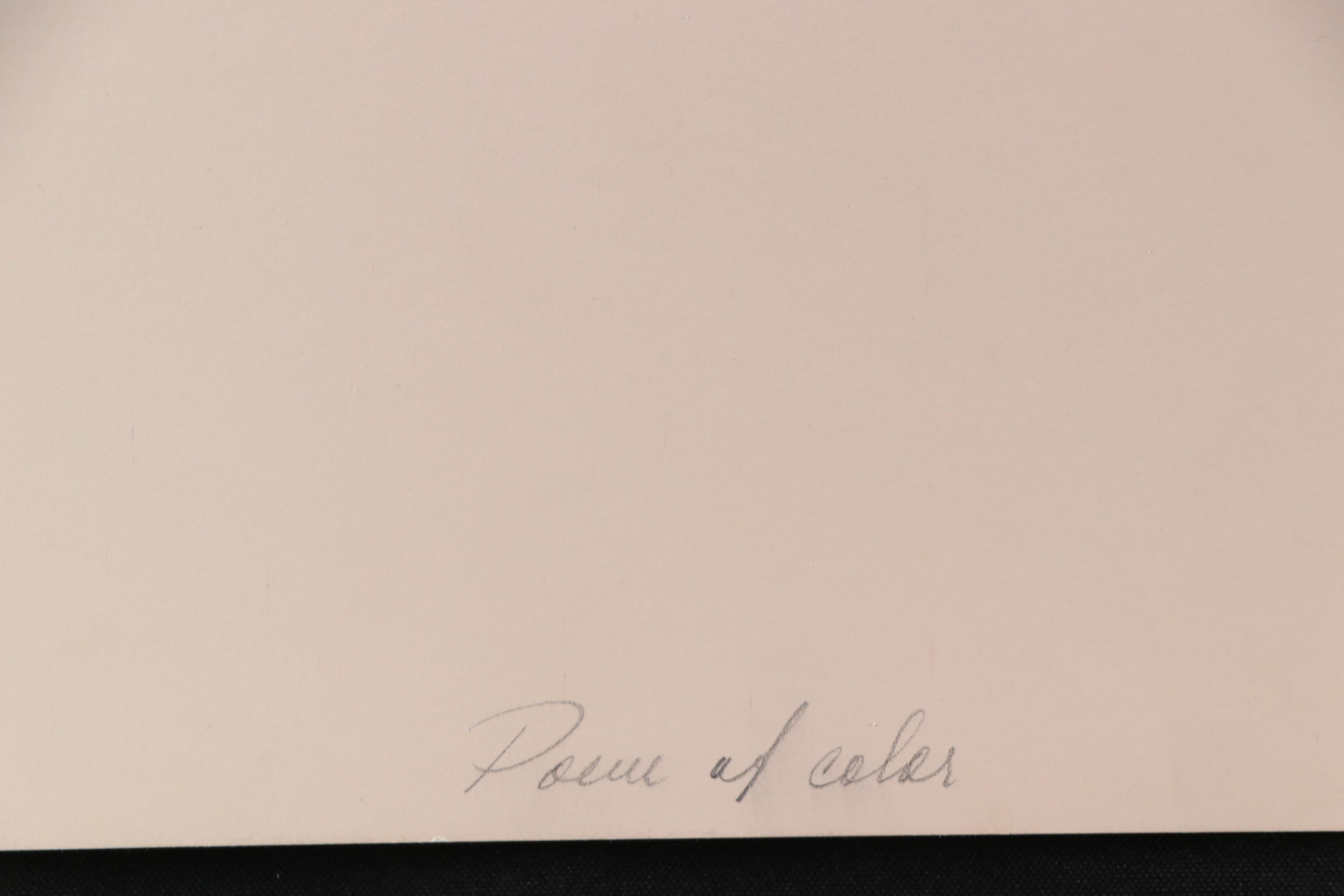 Elba Alvarez Abstract Textured Serigraph "Poem of Color," Late 20th–21st C.