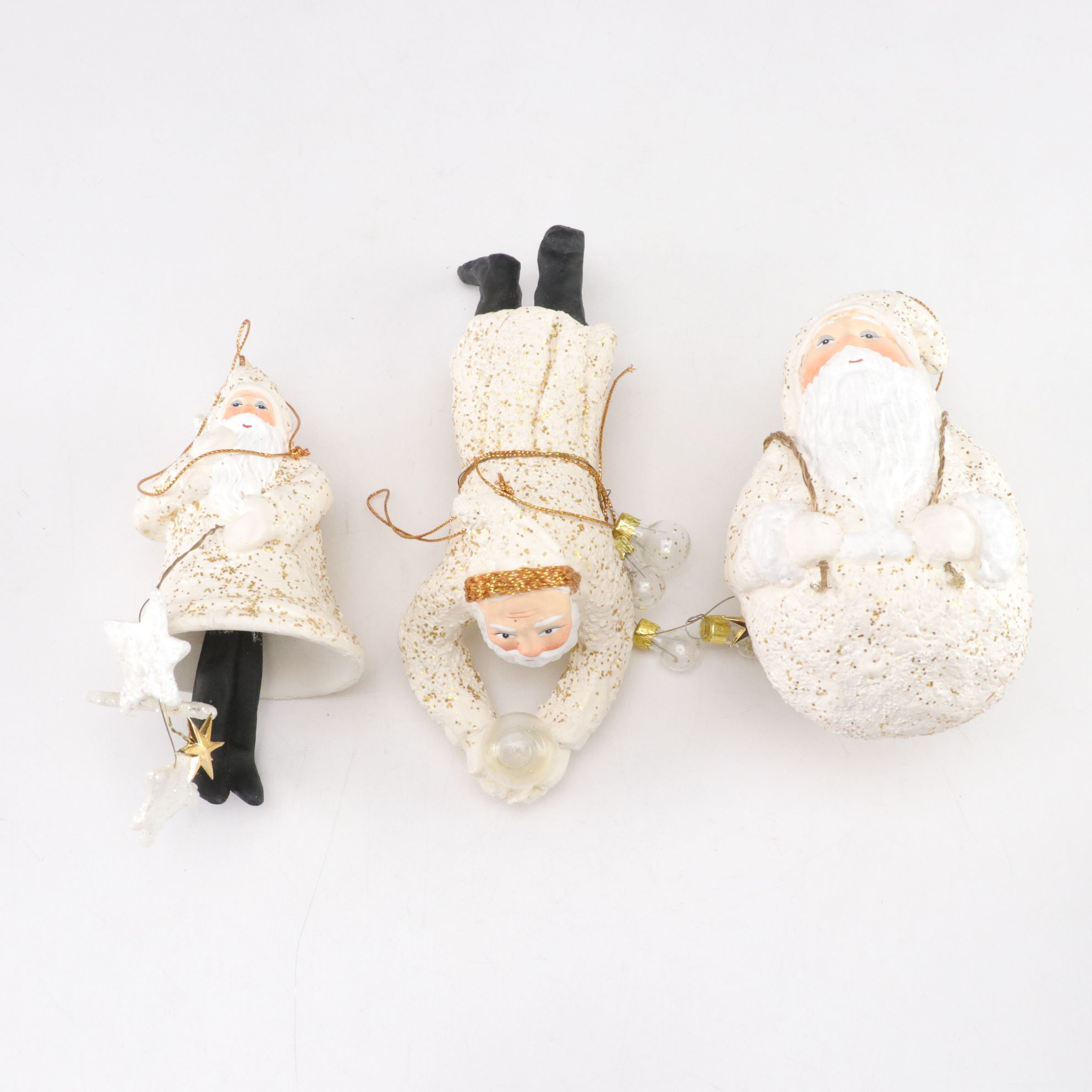 Assorted Icicle, Figurine & Orb Santa Christmas Ornaments