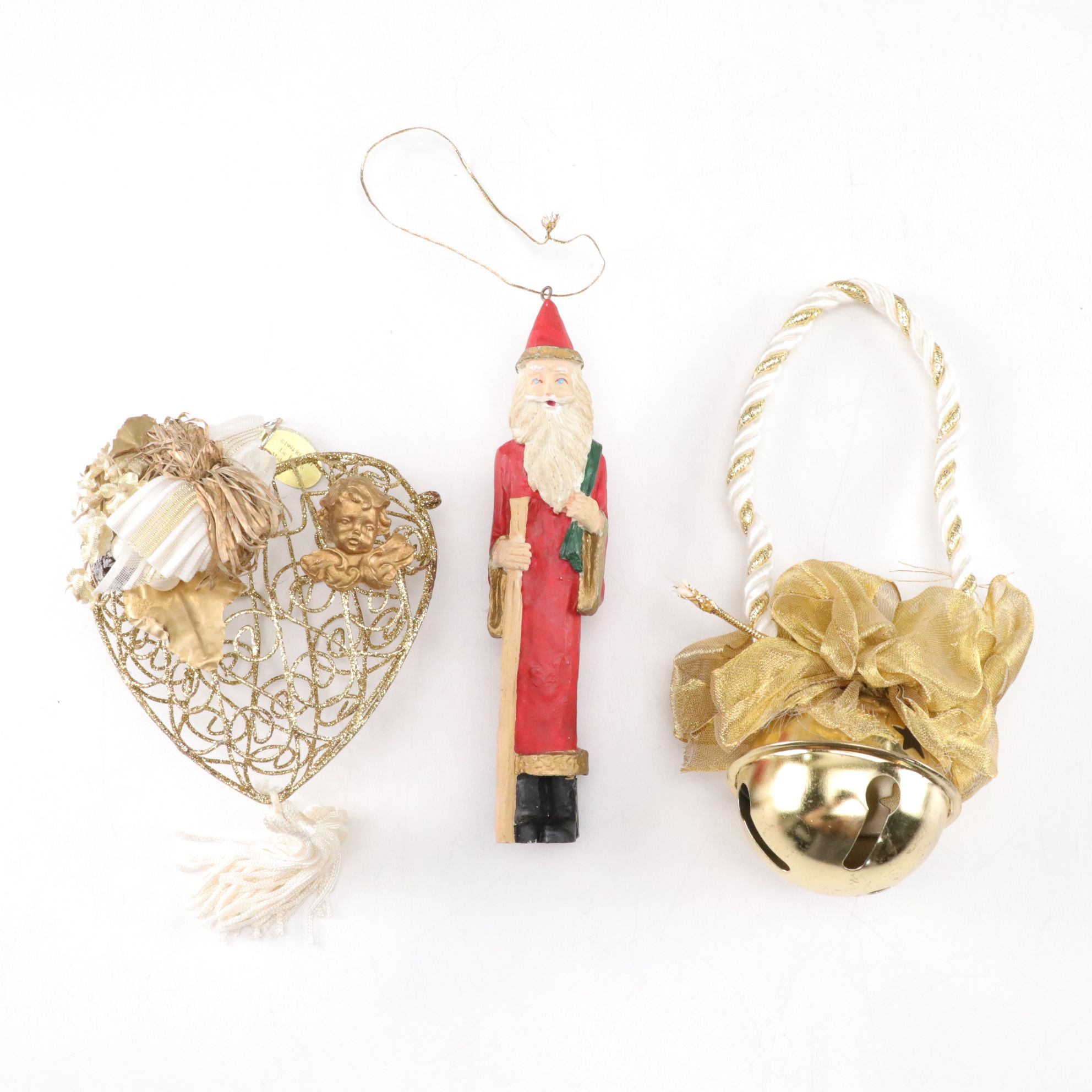 Assorted Icicle, Figurine & Orb Santa Christmas Ornaments