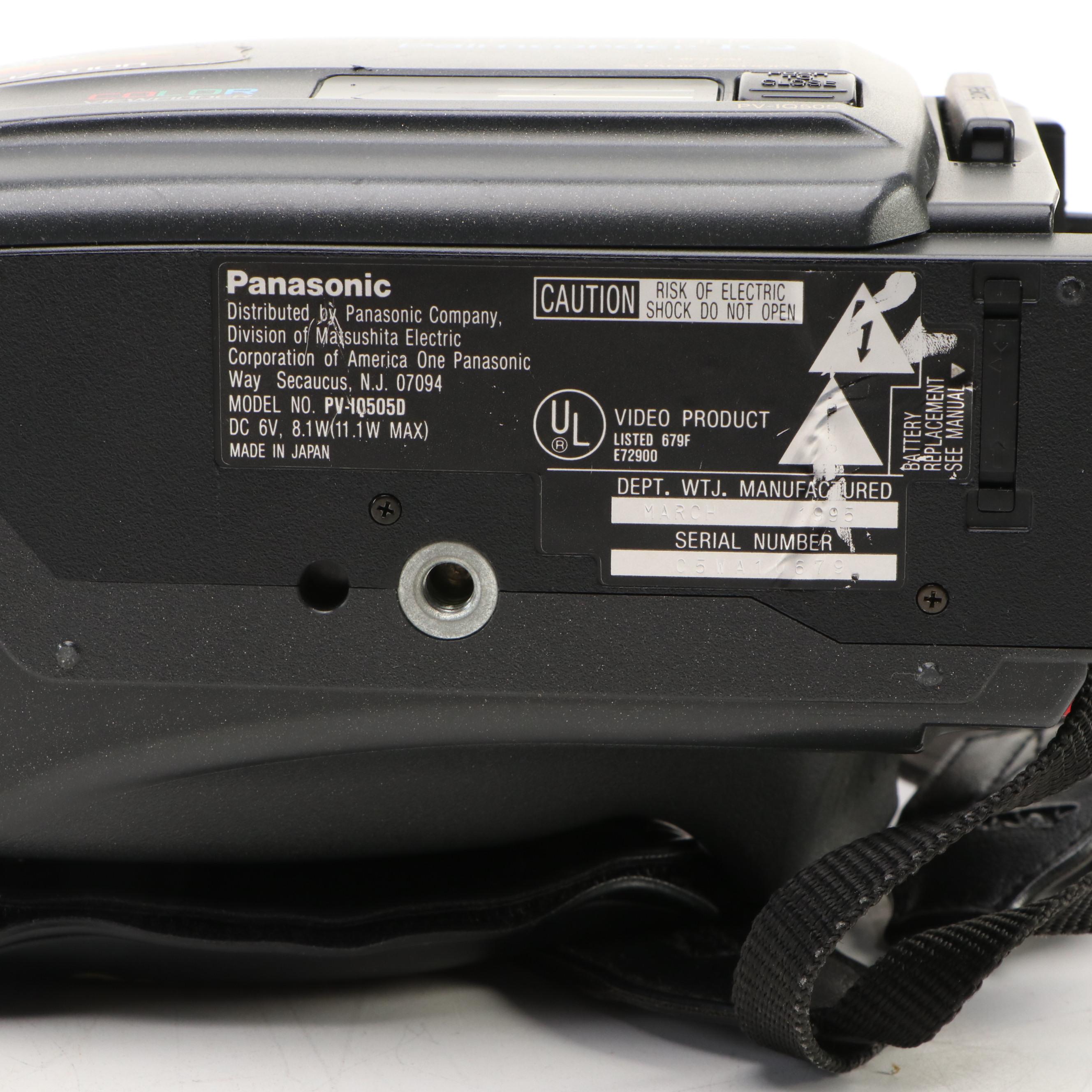 Panasonic Palmcorder IQ and Nikon AF Nikkor with Binoculars