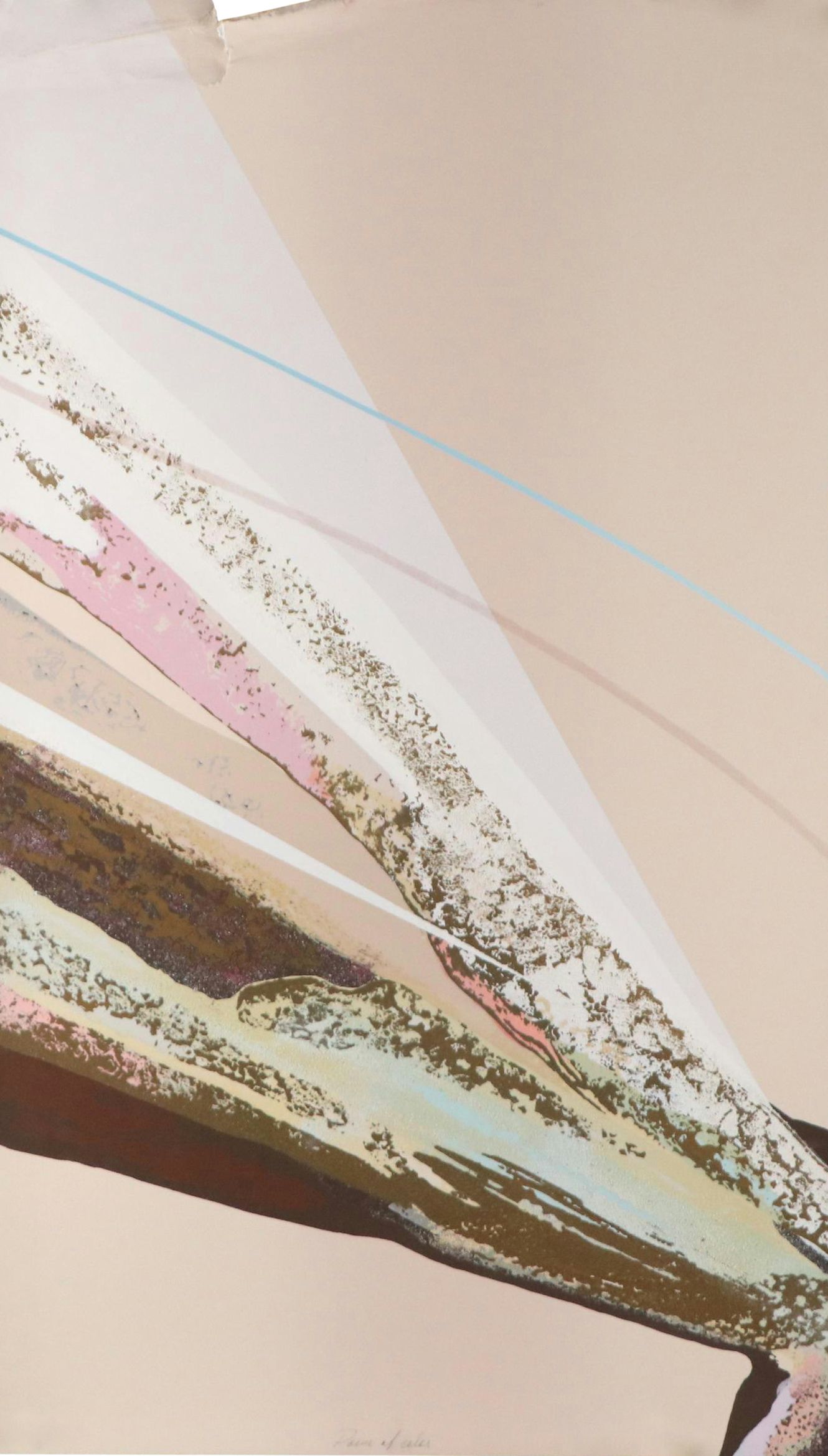 Elba Alvarez Abstract Textured Serigraph "Poem of Color," Late 20th–21st C.