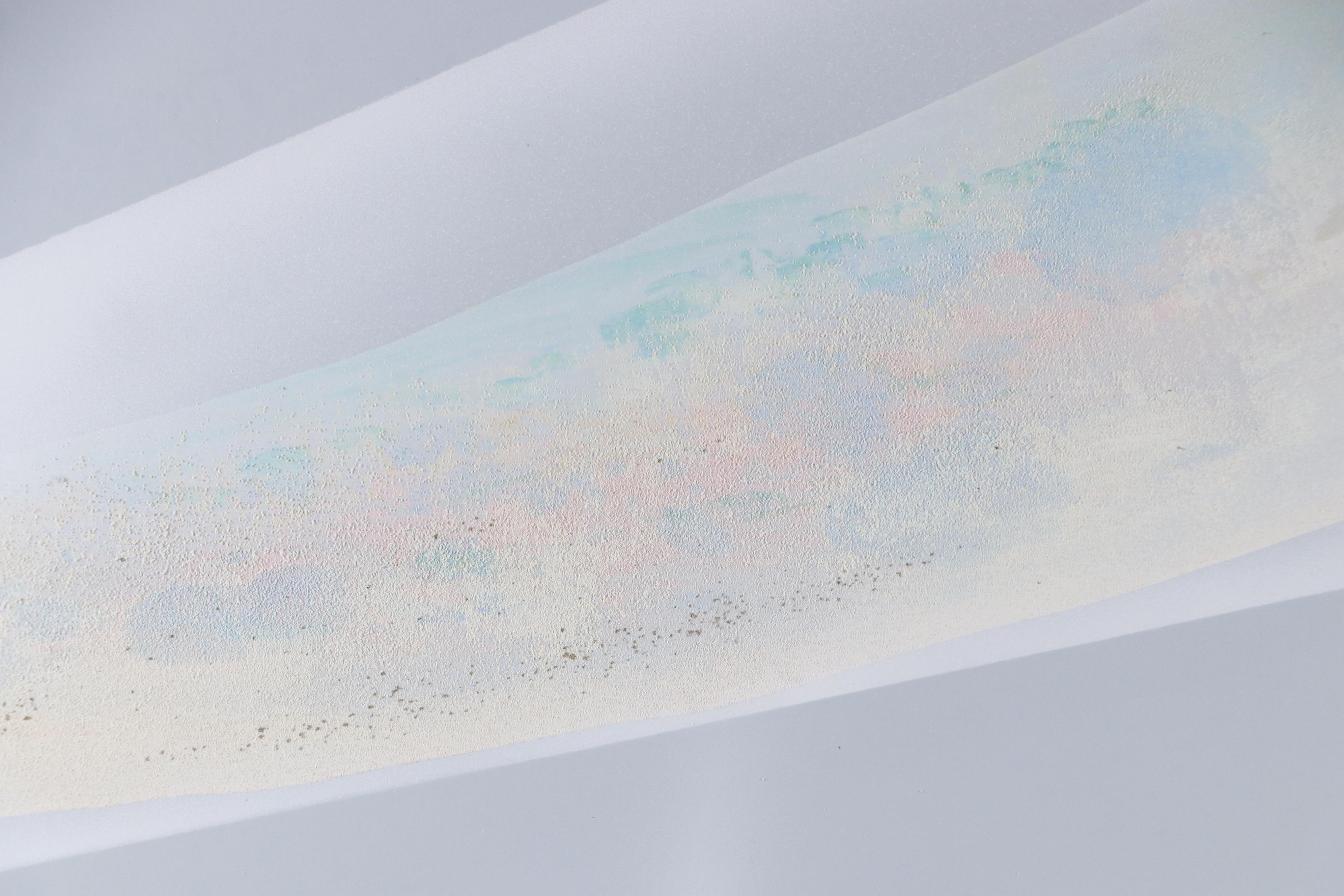 Elba Alvarez Textured Serigraph "Amanecer," Late 20th - 21st Century