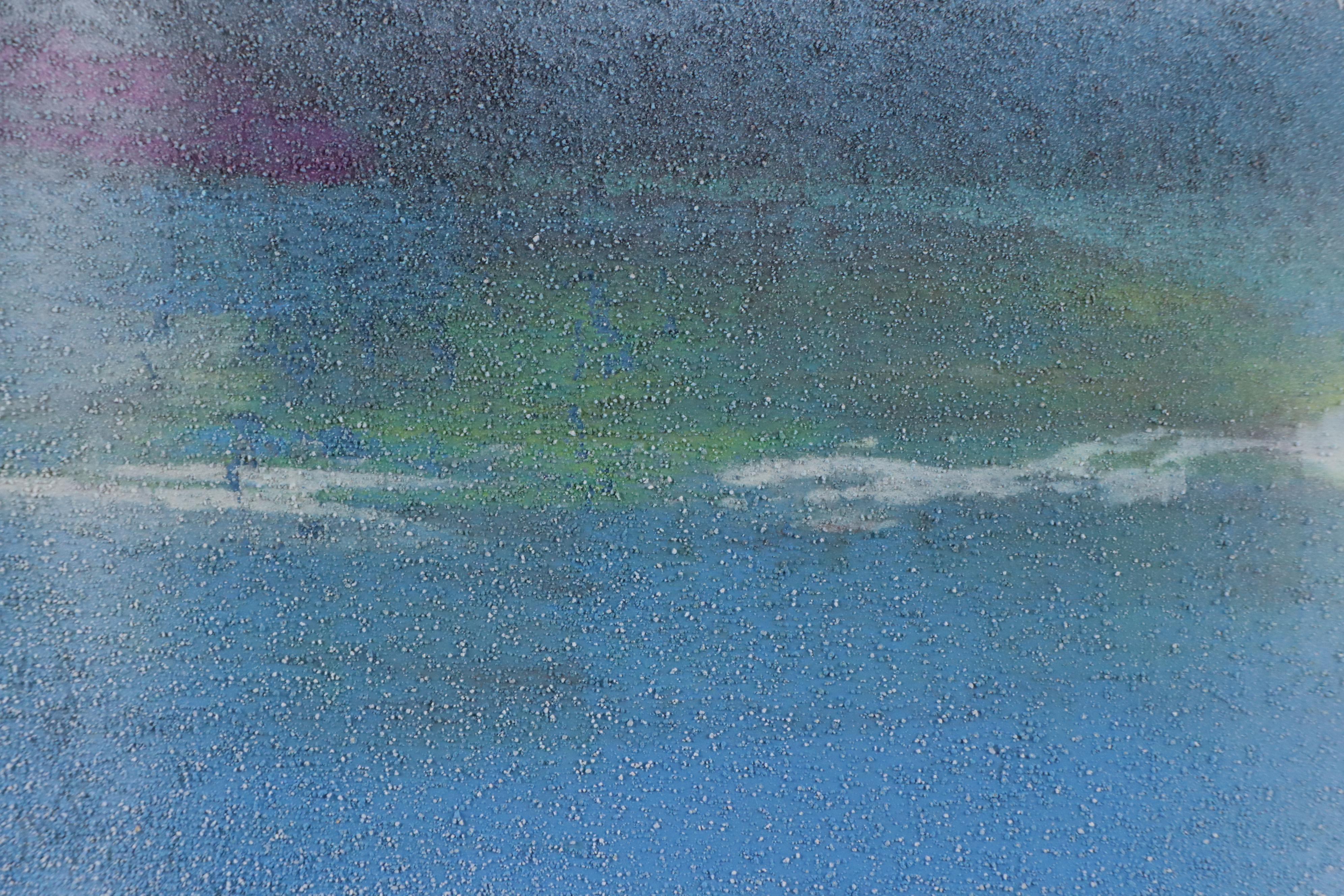 Elba Alvarez Textured Serigraph "Amanecer," Late 20th - 21st Century