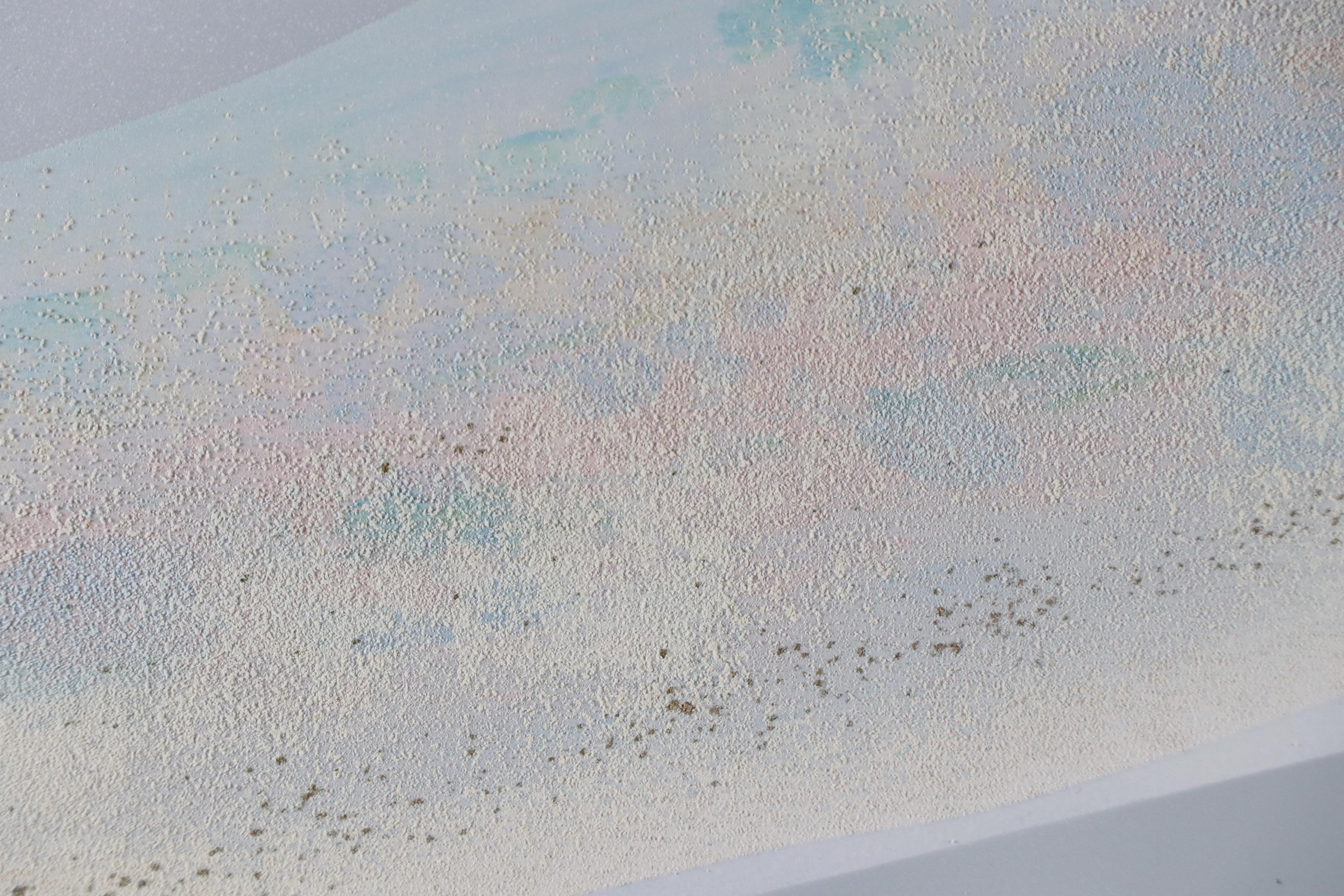 Elba Alvarez Textured Serigraph "Amanecer," Late 20th - 21st Century