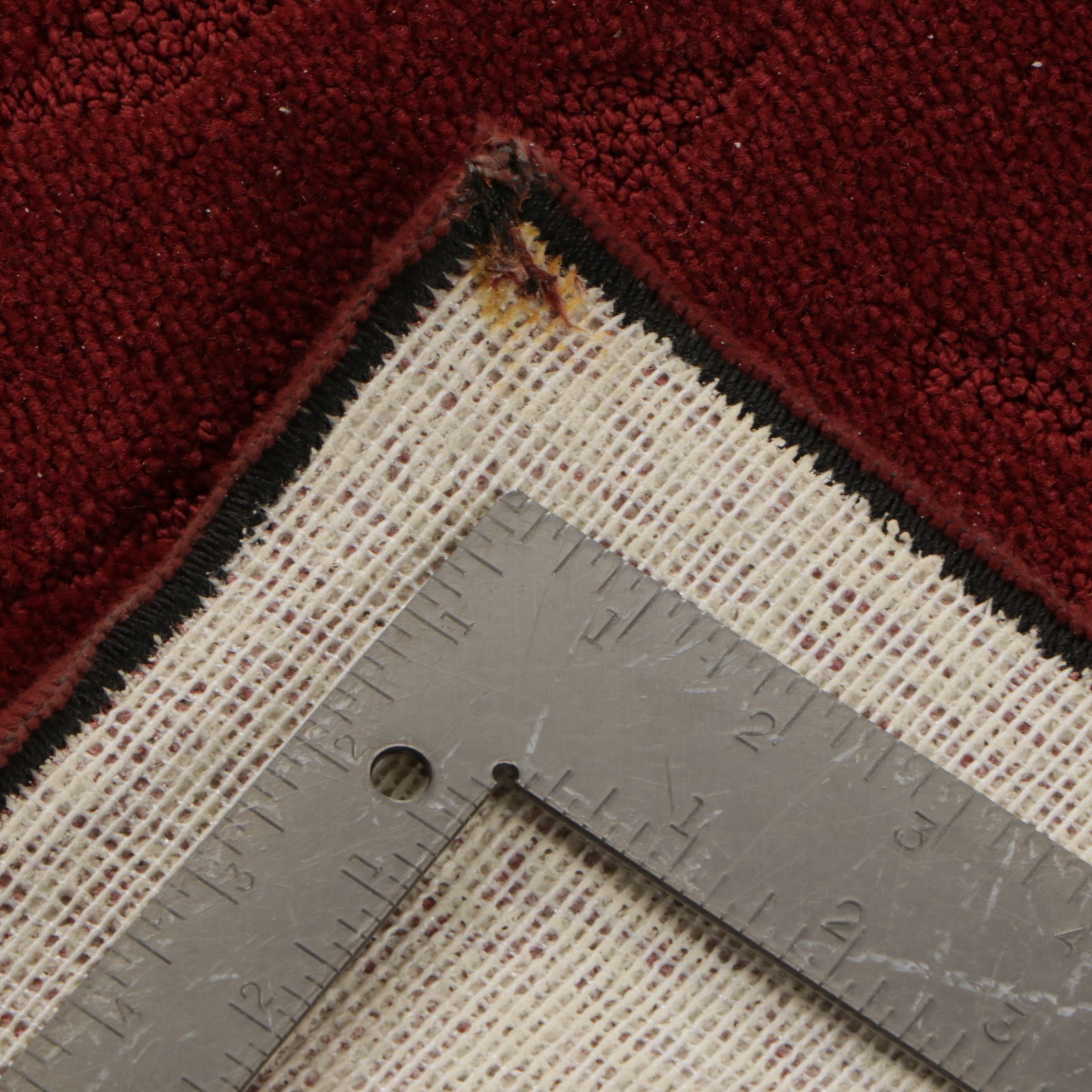 Two Machine Made Red Area Rugs