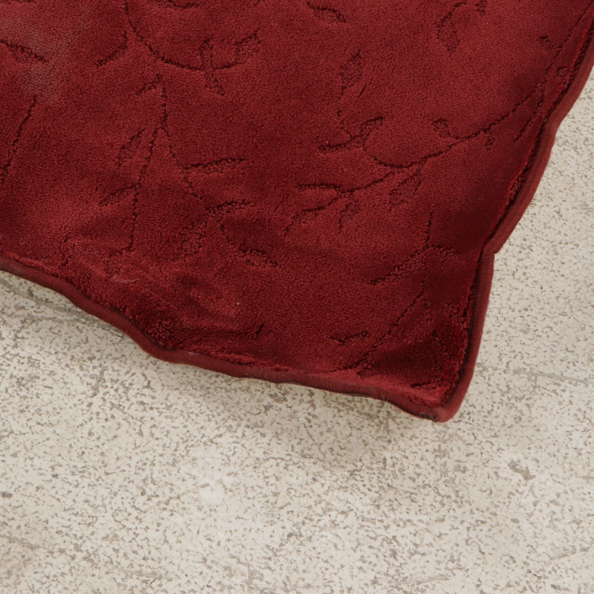 Two Machine Made Red Area Rugs