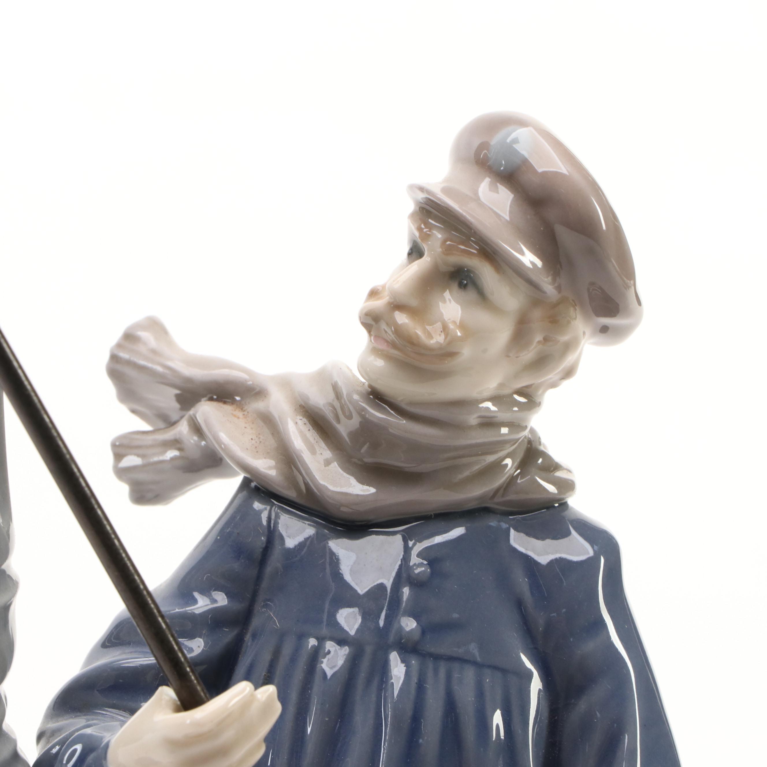 Lladró "Lamplighter" Porcelain Figurine