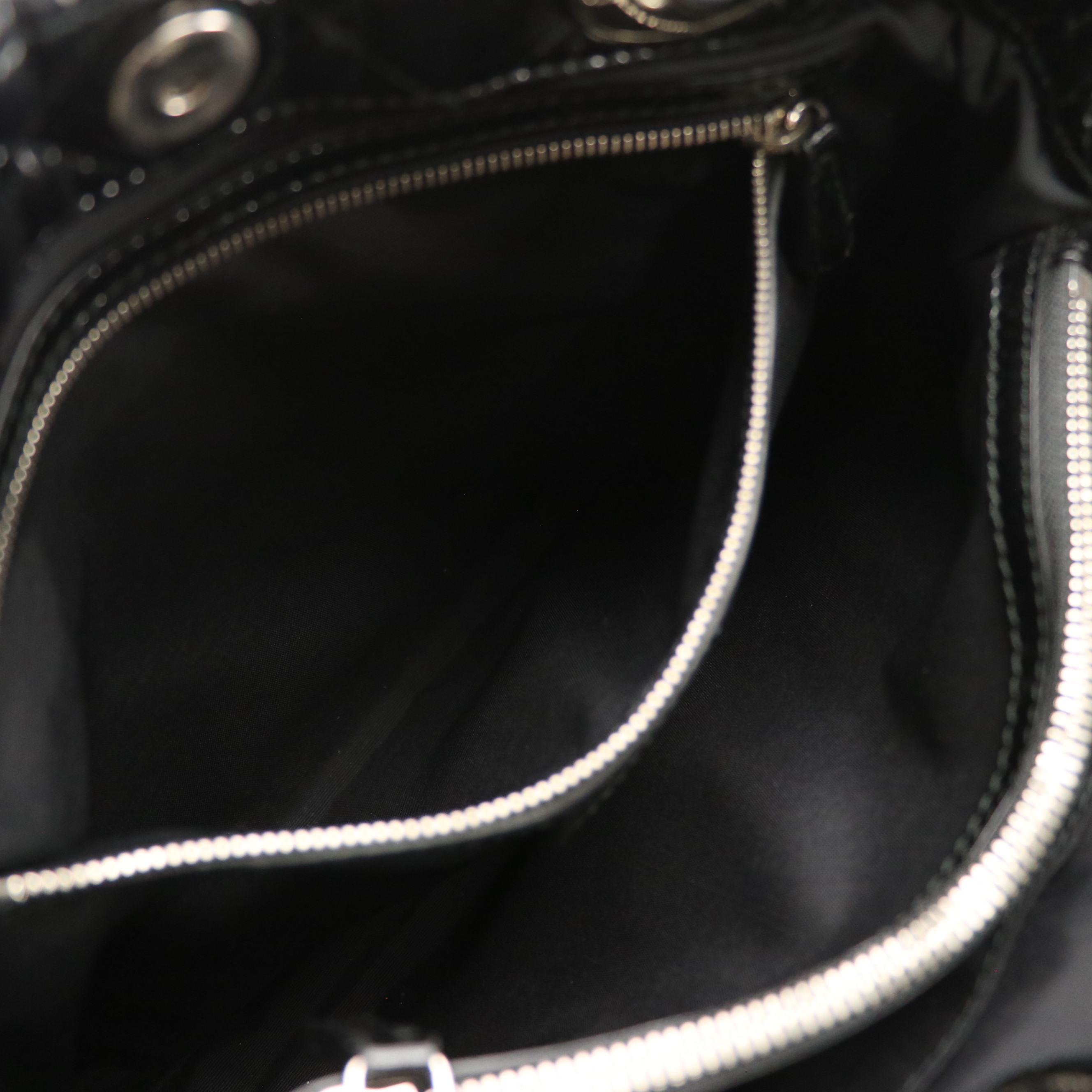 Christian Dior Black Cannage Patent Leather Lady Dior Shopping Tote