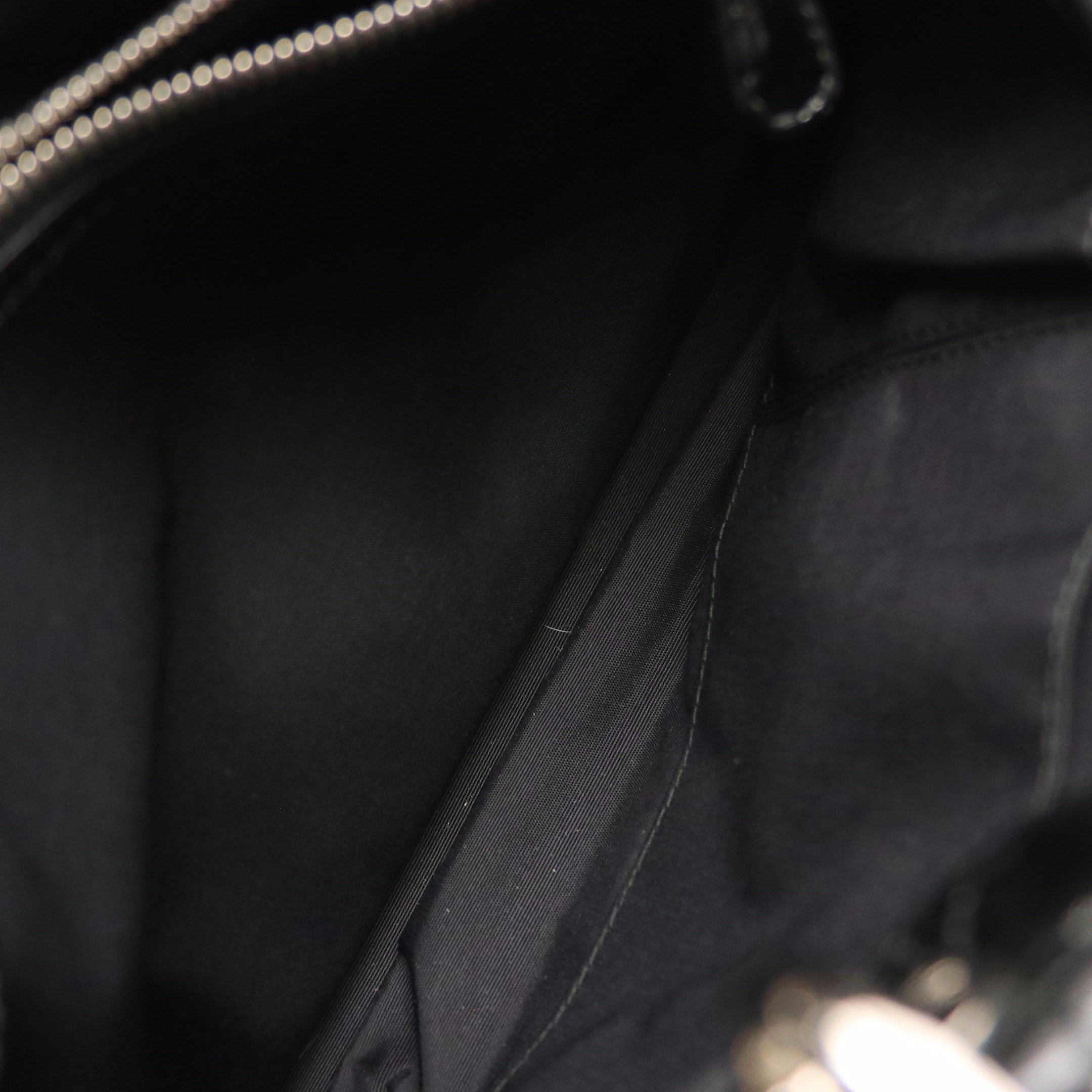 Christian Dior Black Cannage Patent Leather Lady Dior Shopping Tote