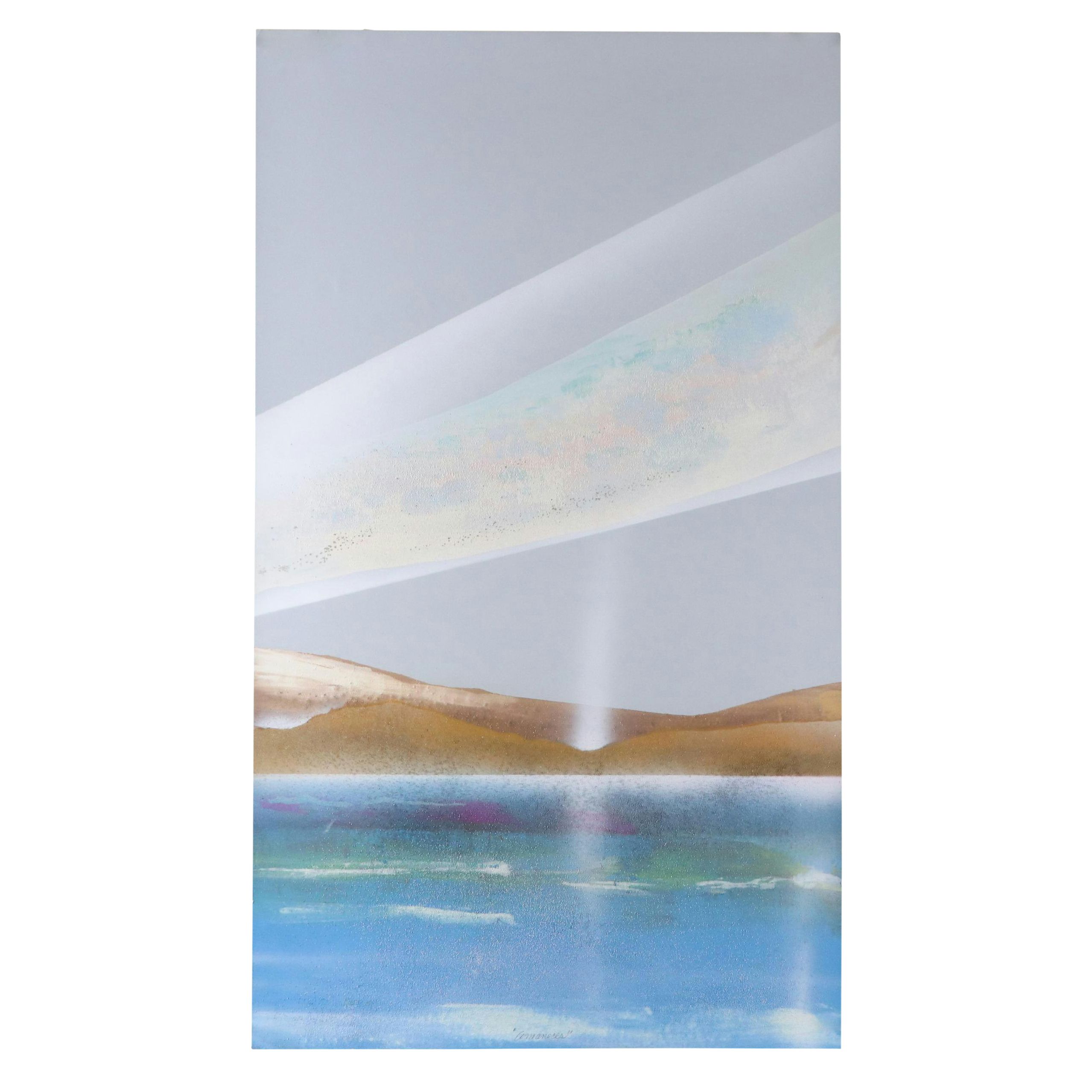 Elba Alvarez Textured Serigraph "Amanecer," Late 20th - 21st Century