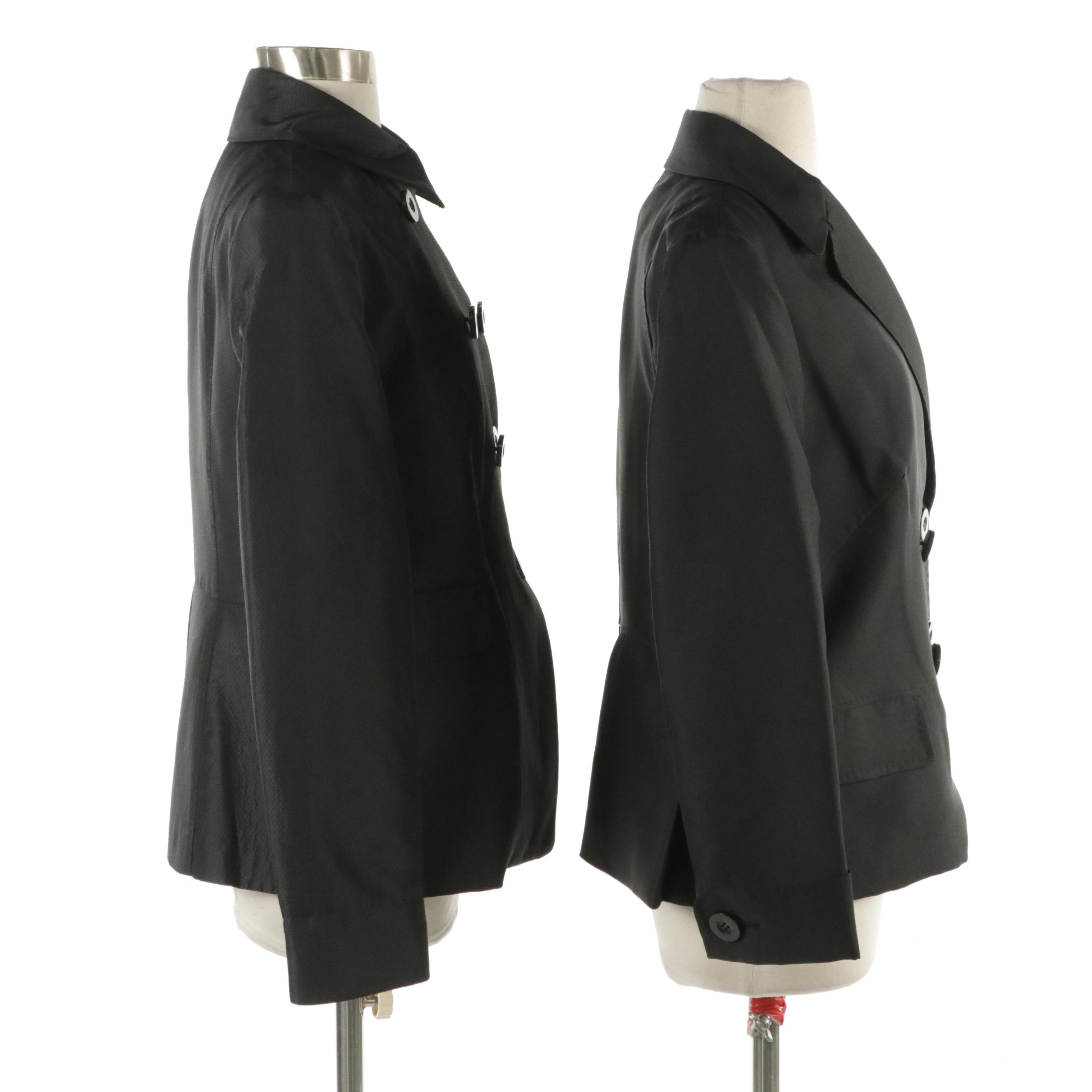 Leon Max Black Double-Breasted Blazers