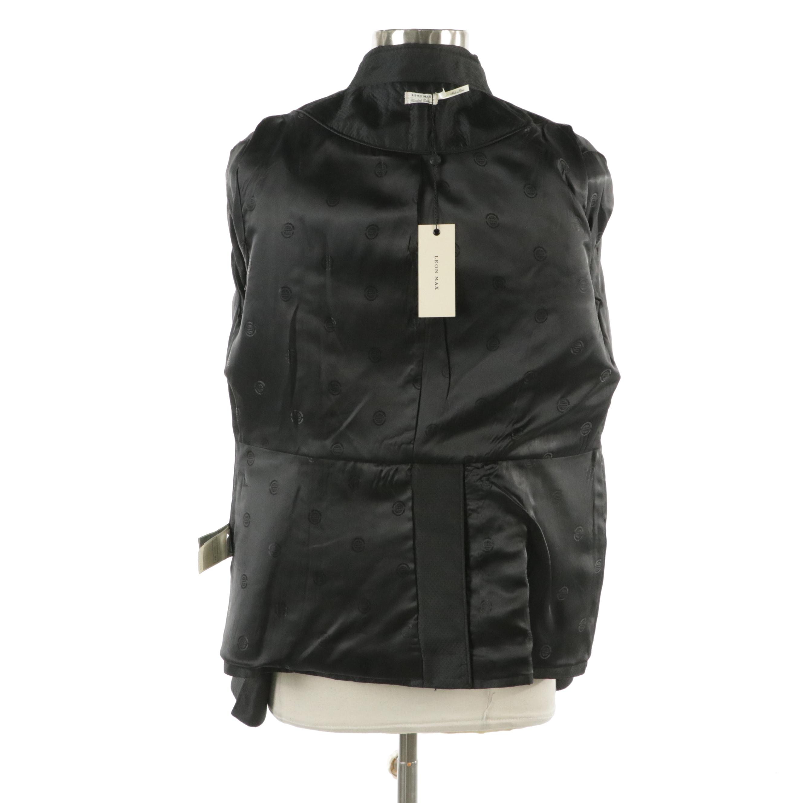 Leon Max Black Double-Breasted Blazers