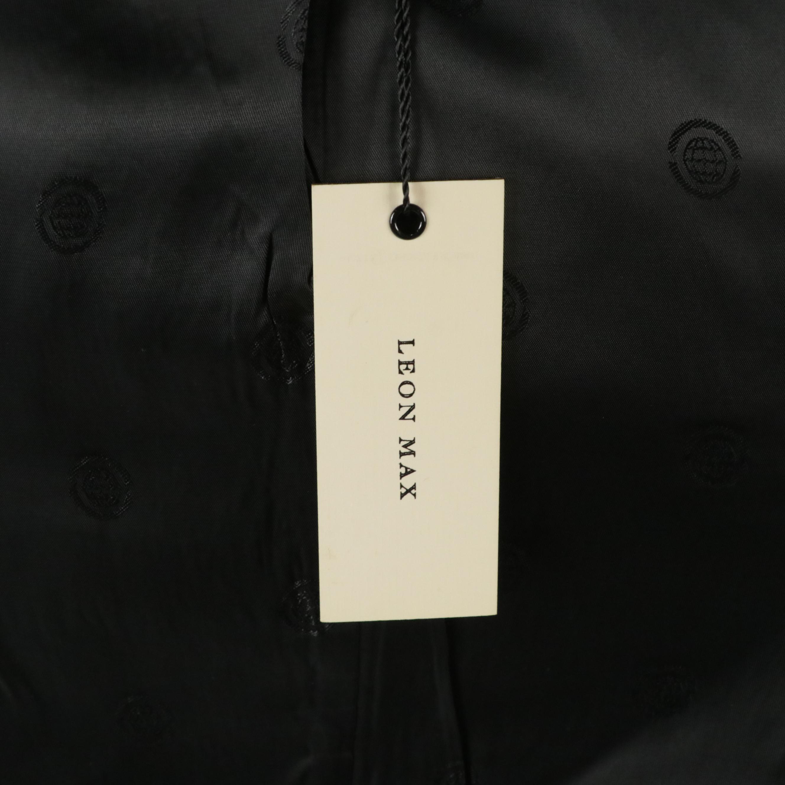 Leon Max Black Double-Breasted Blazers