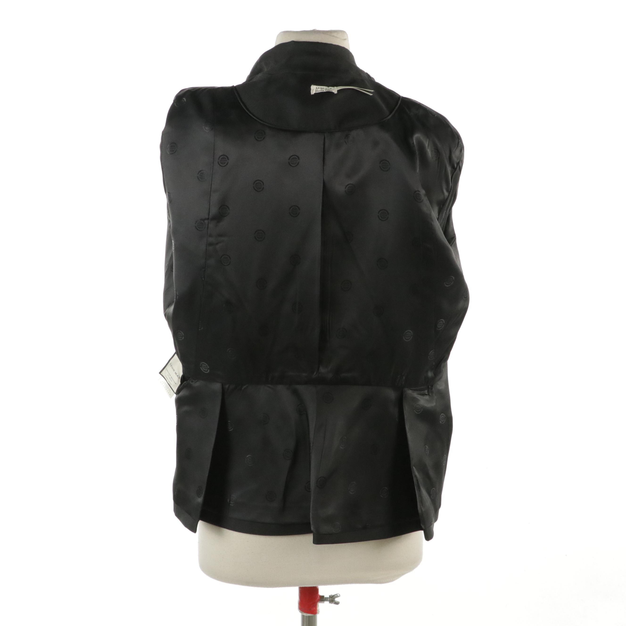 Leon Max Black Double-Breasted Blazers