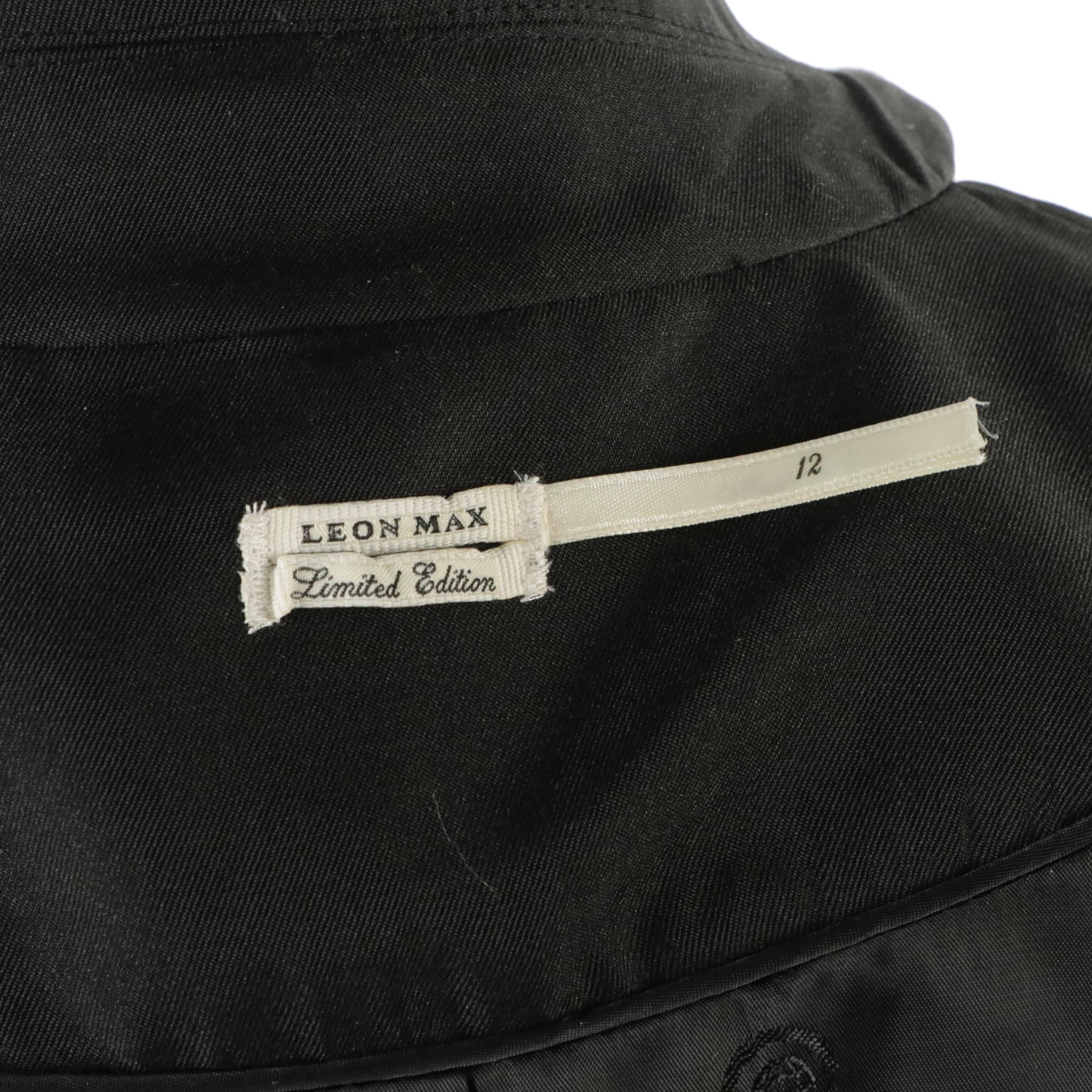 Leon Max Black Double-Breasted Blazers