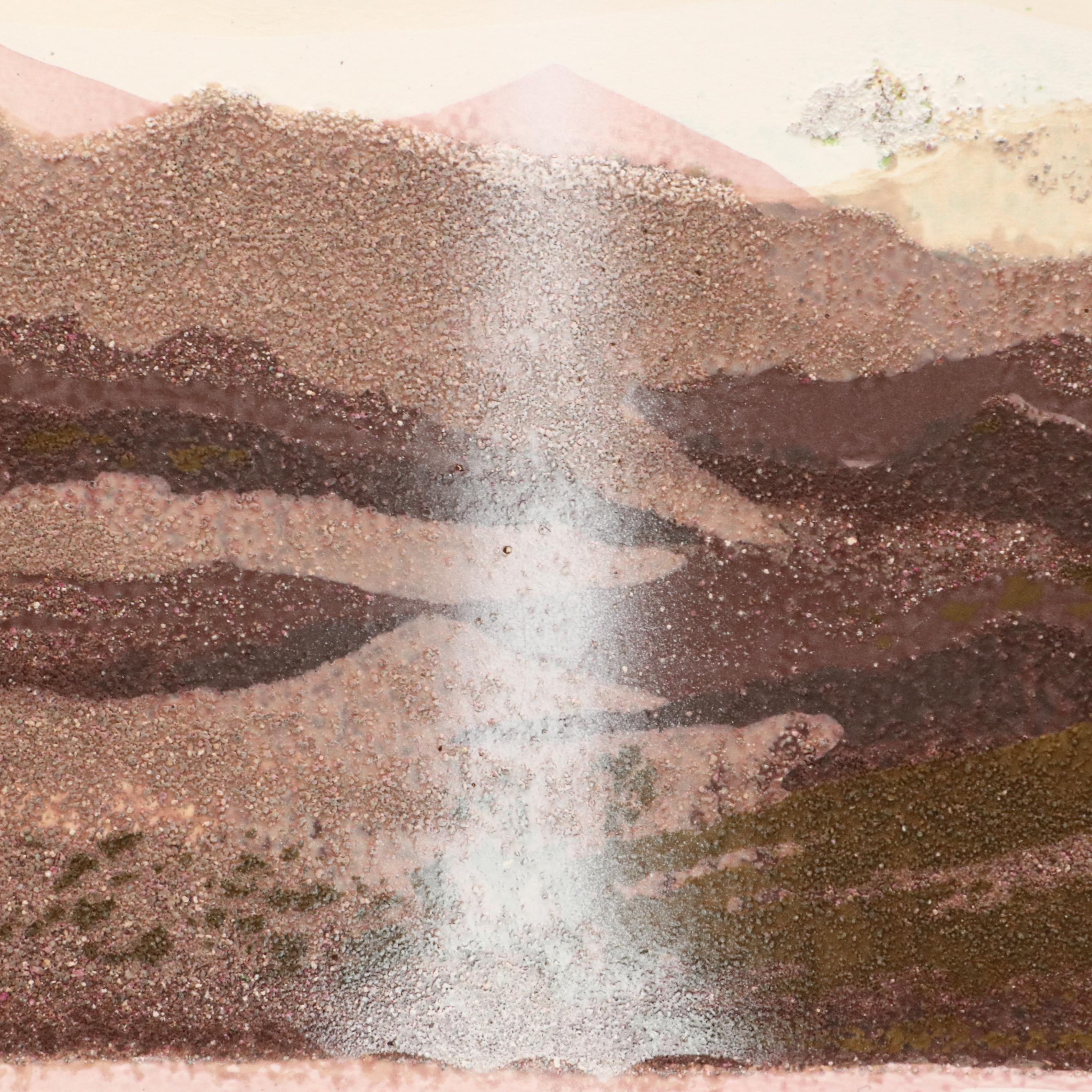 Elba Alvarez Landscape Embellished Serigraph "Paisaje," Late 20th Century