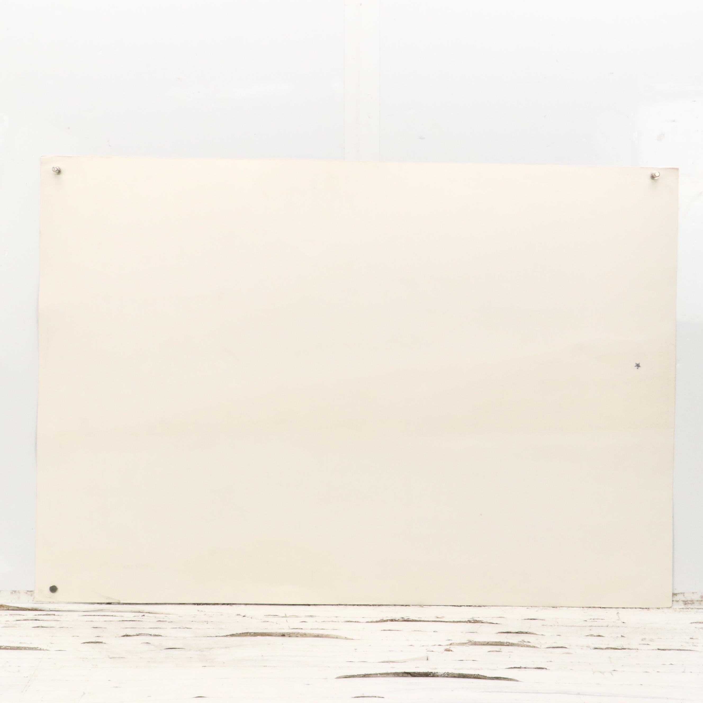 Elba Alvarez Landscape Embellished Serigraph "Paisaje," Late 20th Century