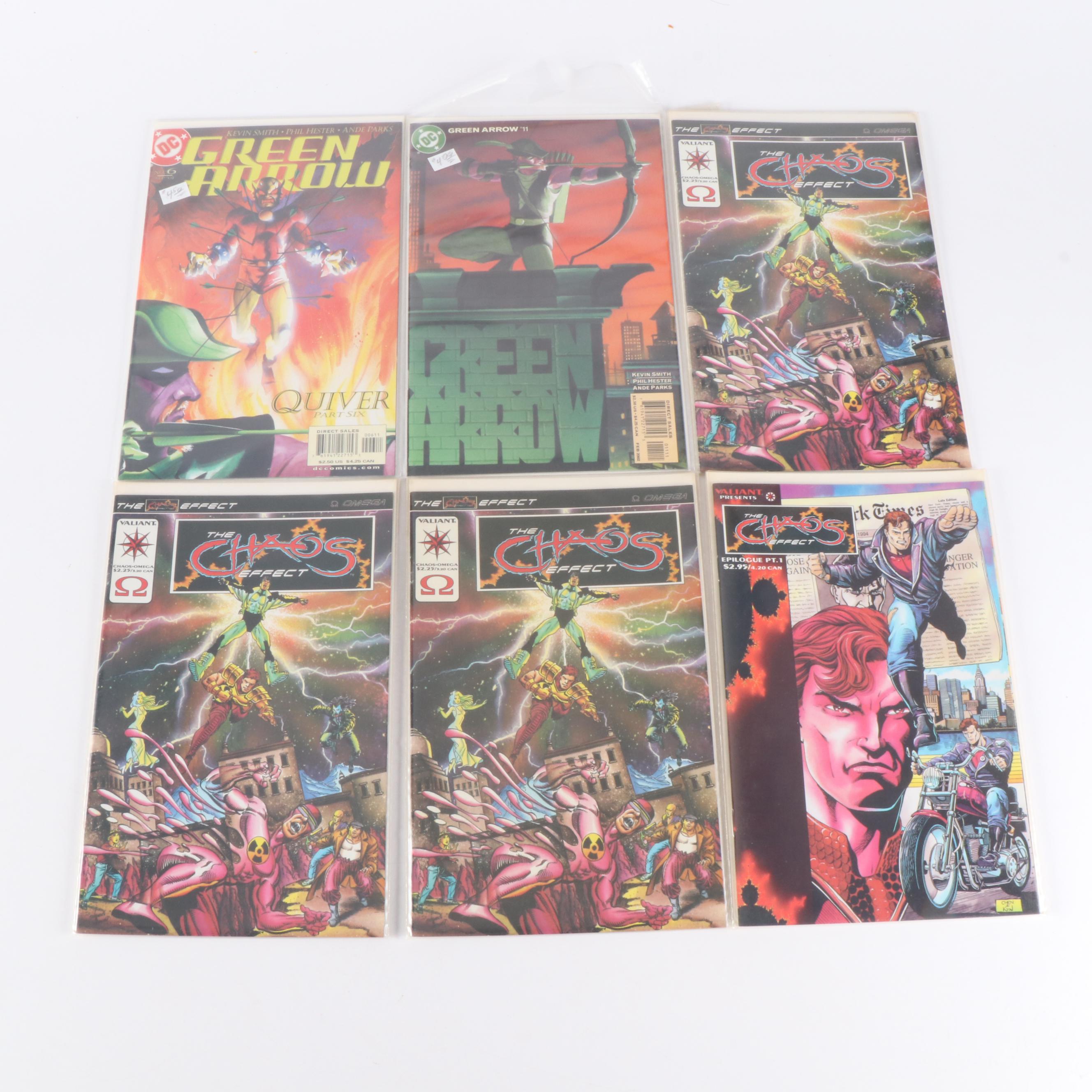 Modern Age Comic Books Featuring "Green Arrow", "Ninjak", and More