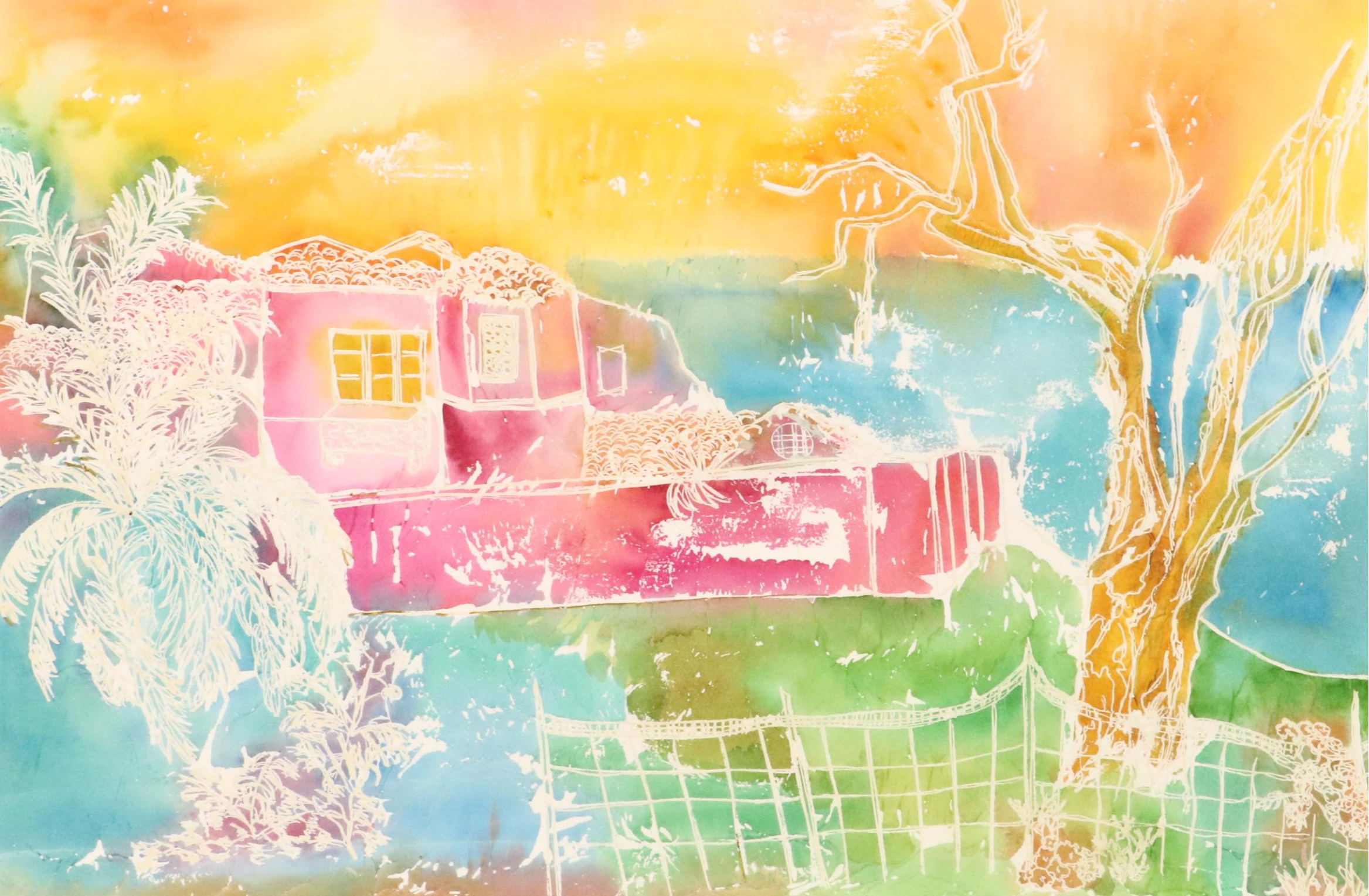 Bramson Coastal Landscape Watercolor Painting, 21st Century