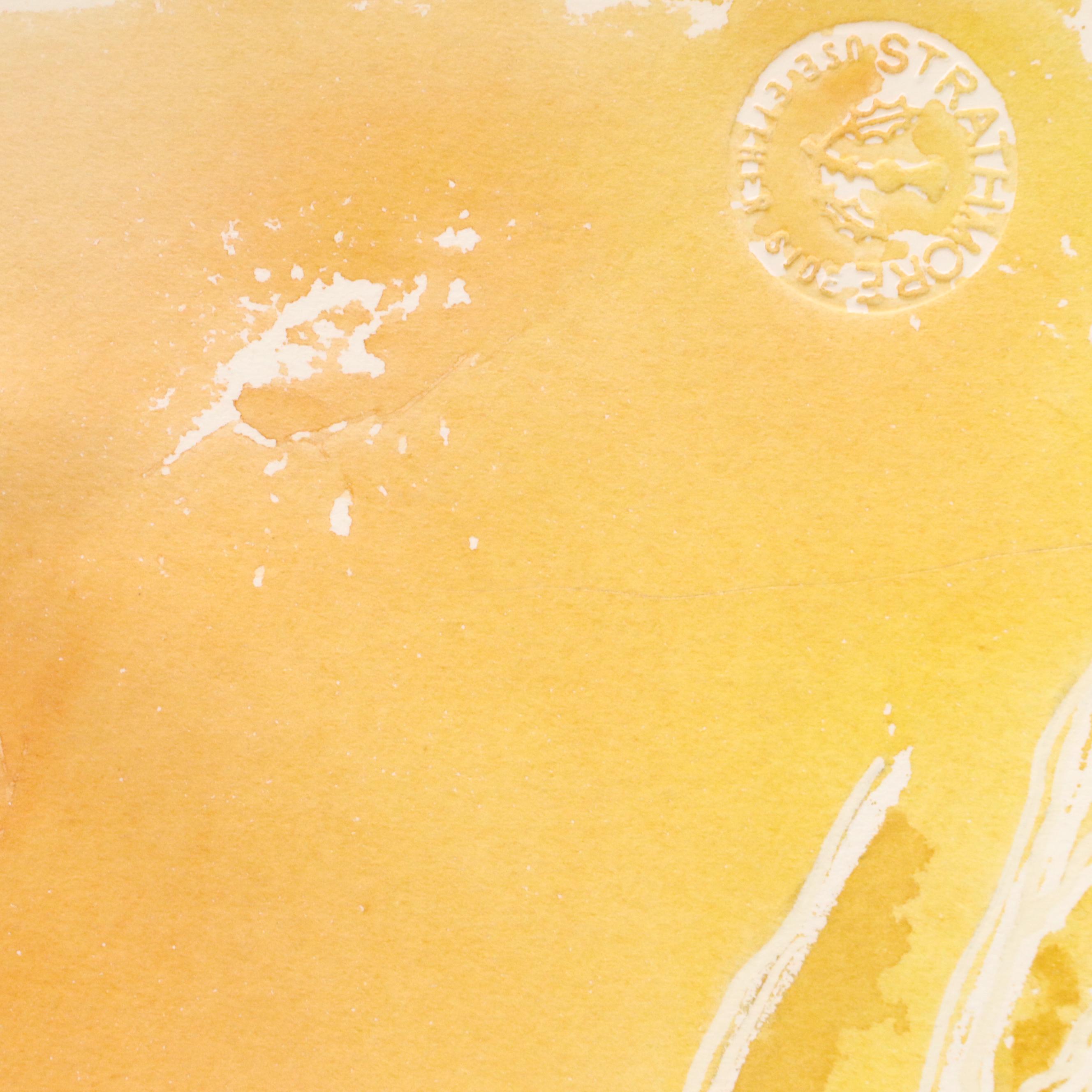 Bramson Coastal Landscape Watercolor Painting, 21st Century