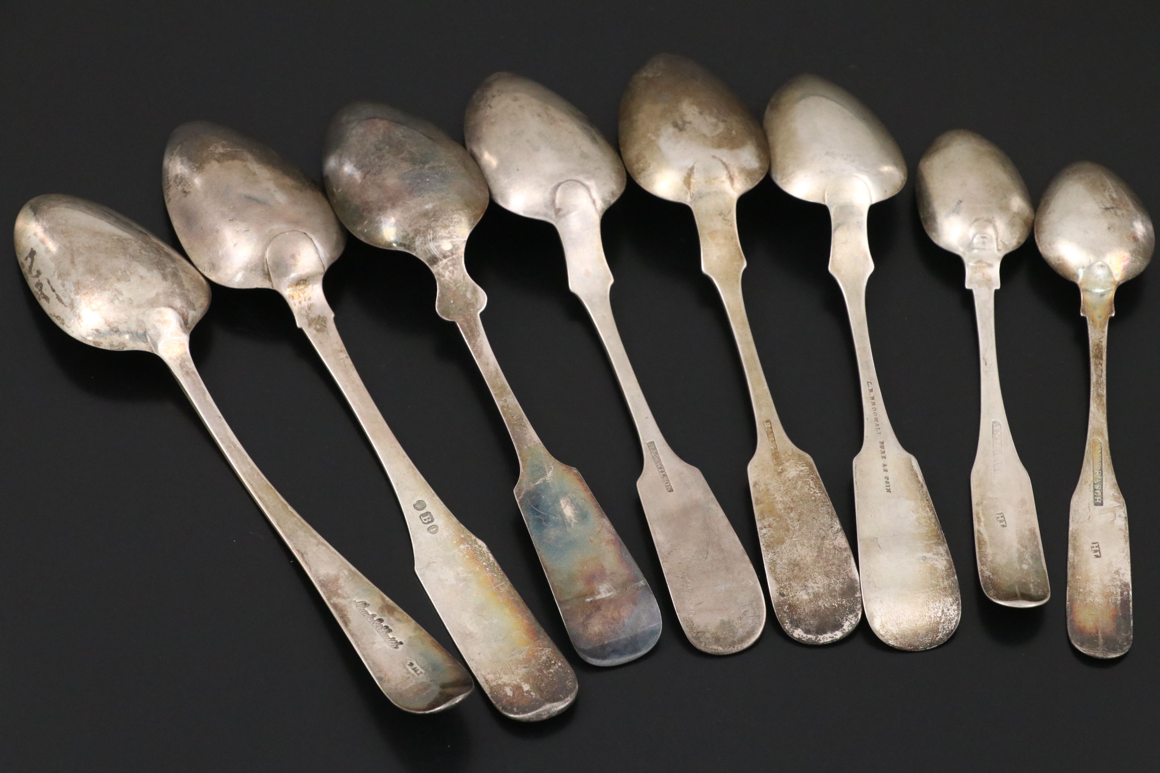 American Coin Silver Spoon Collection, Early to Mid-19th Century