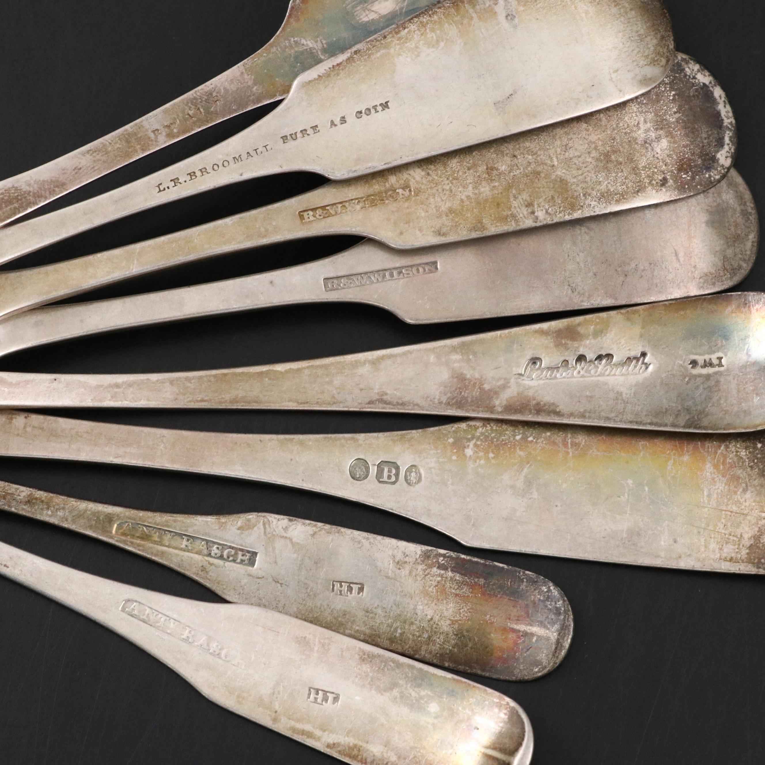American Coin Silver Spoon Collection, Early to Mid-19th Century