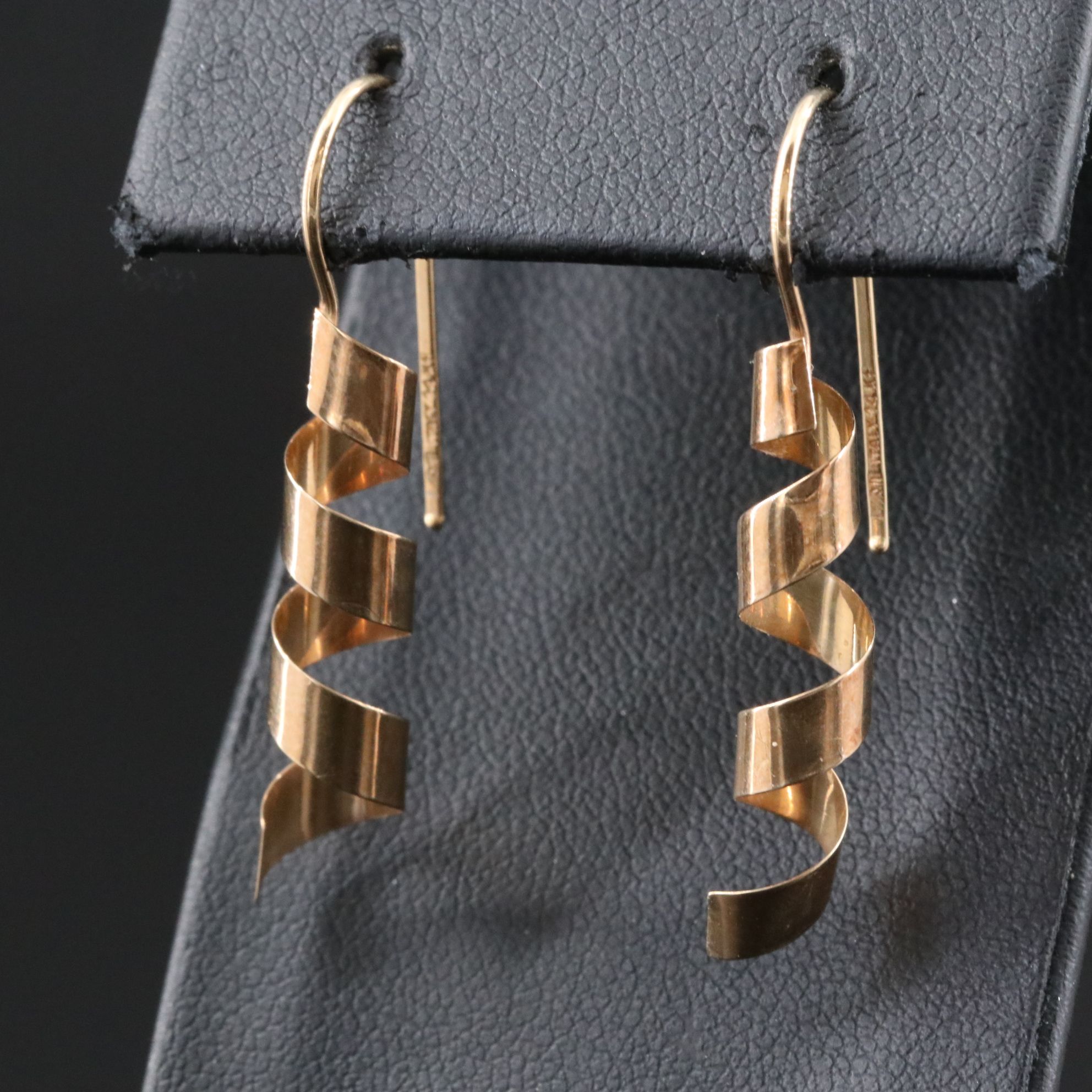 14K Spiral Earrings
