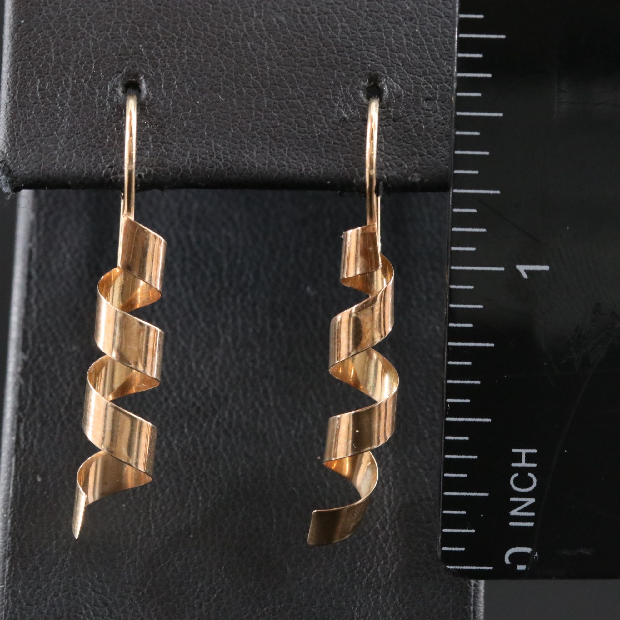14K Spiral Earrings