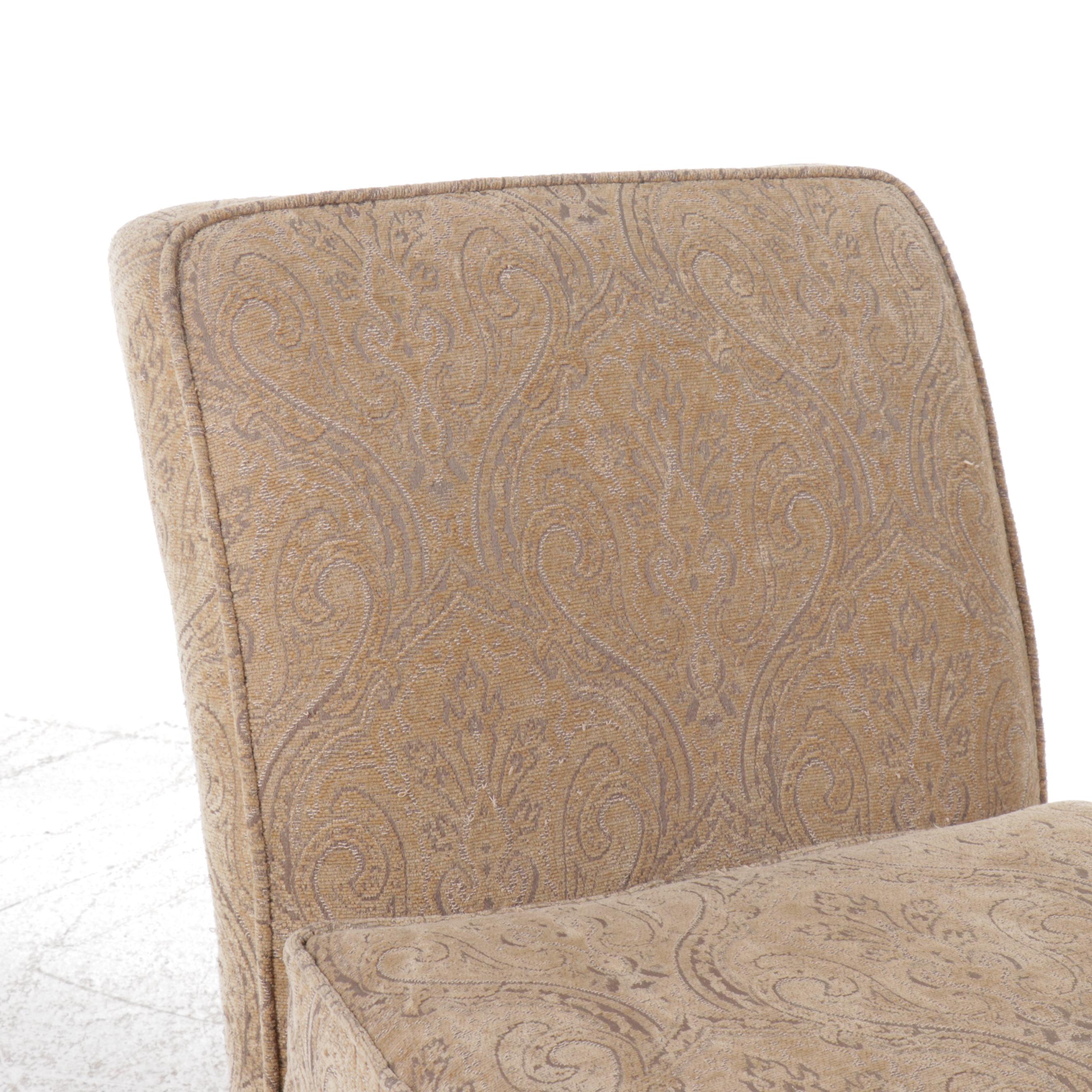 Pair of Upholstered Slipper Chairs, 2001