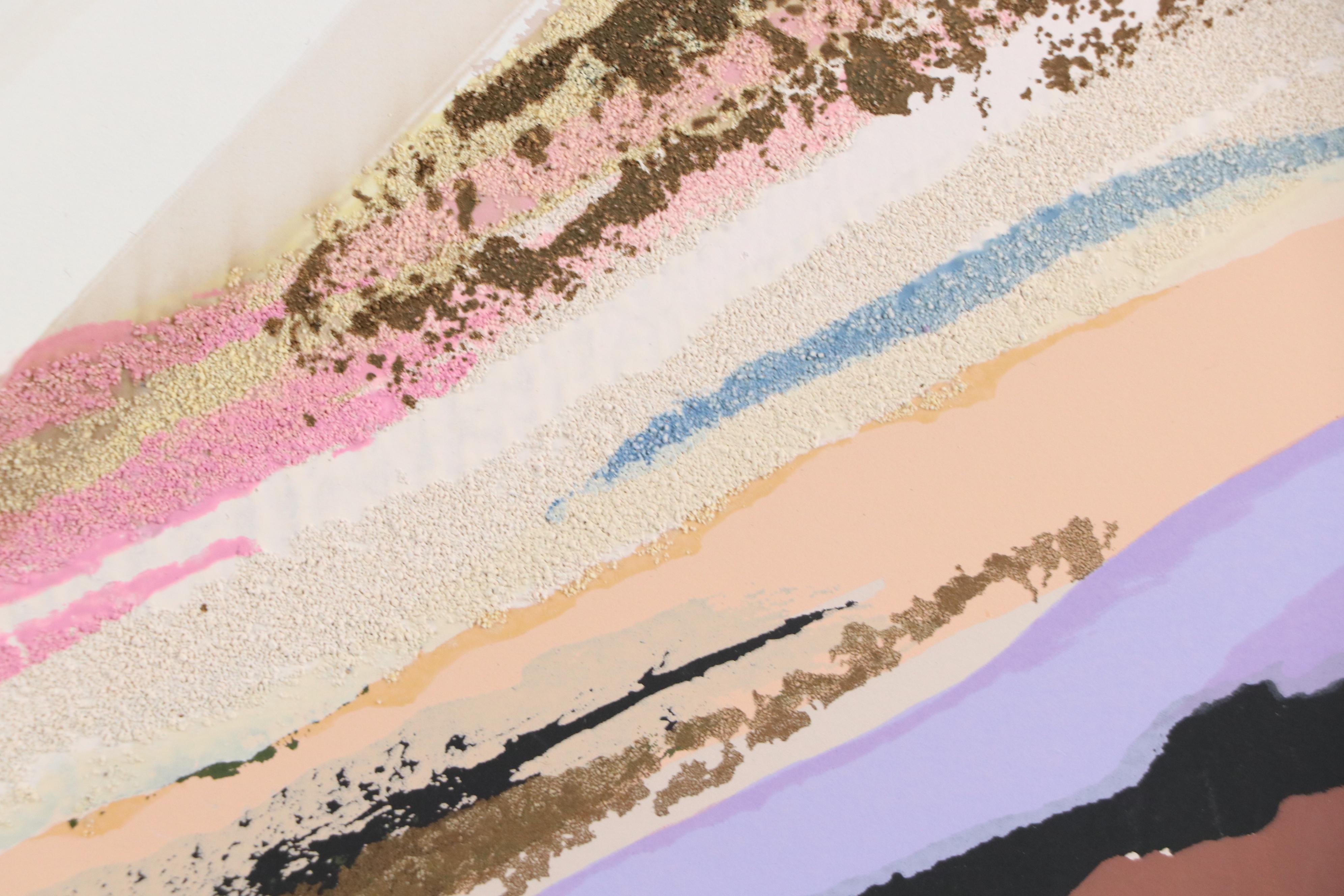 Elba Alvarez Abstract Textured Serigraph "Noraima," Late 20th–21st Century