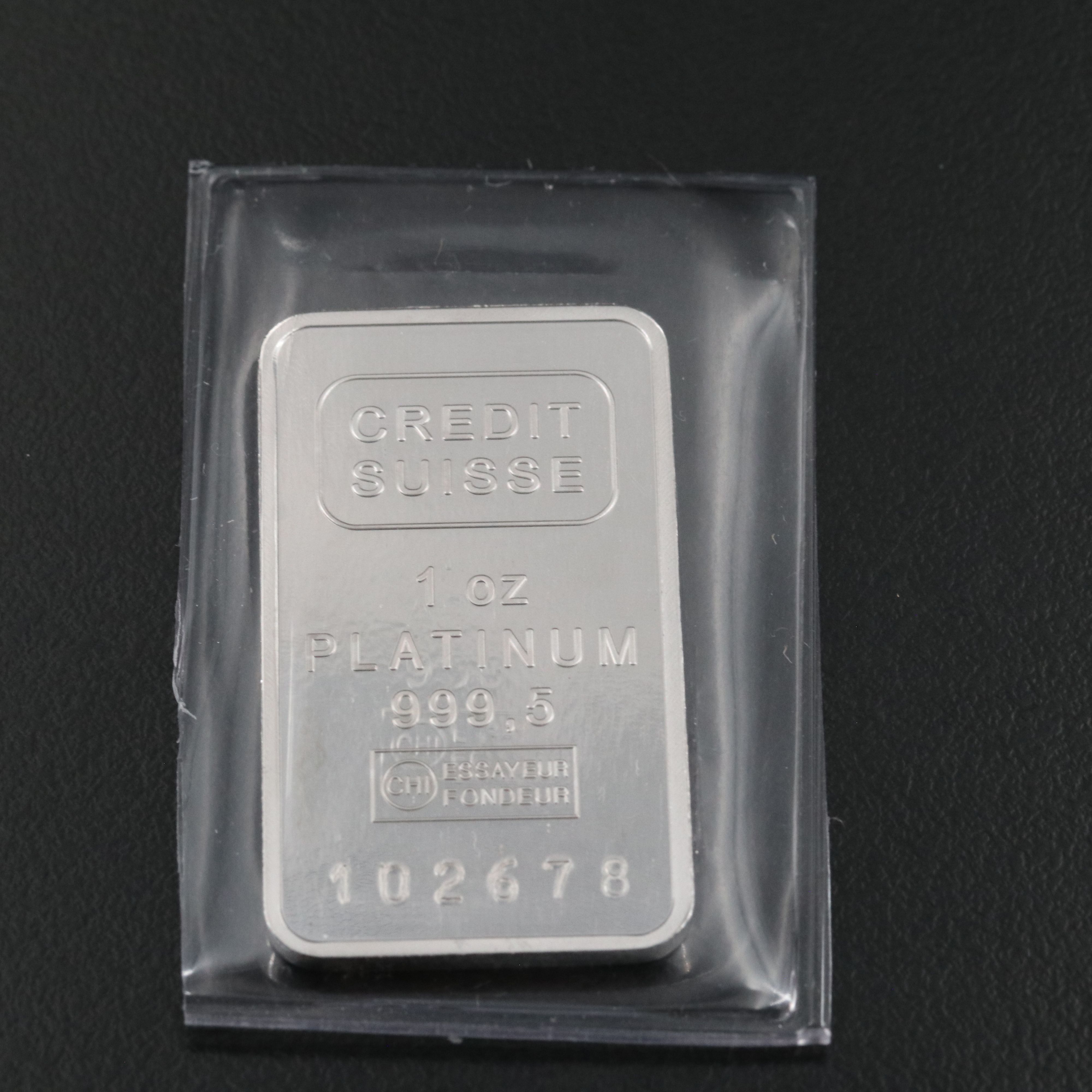 Credit Suisse One Ounce Platinum Bar
