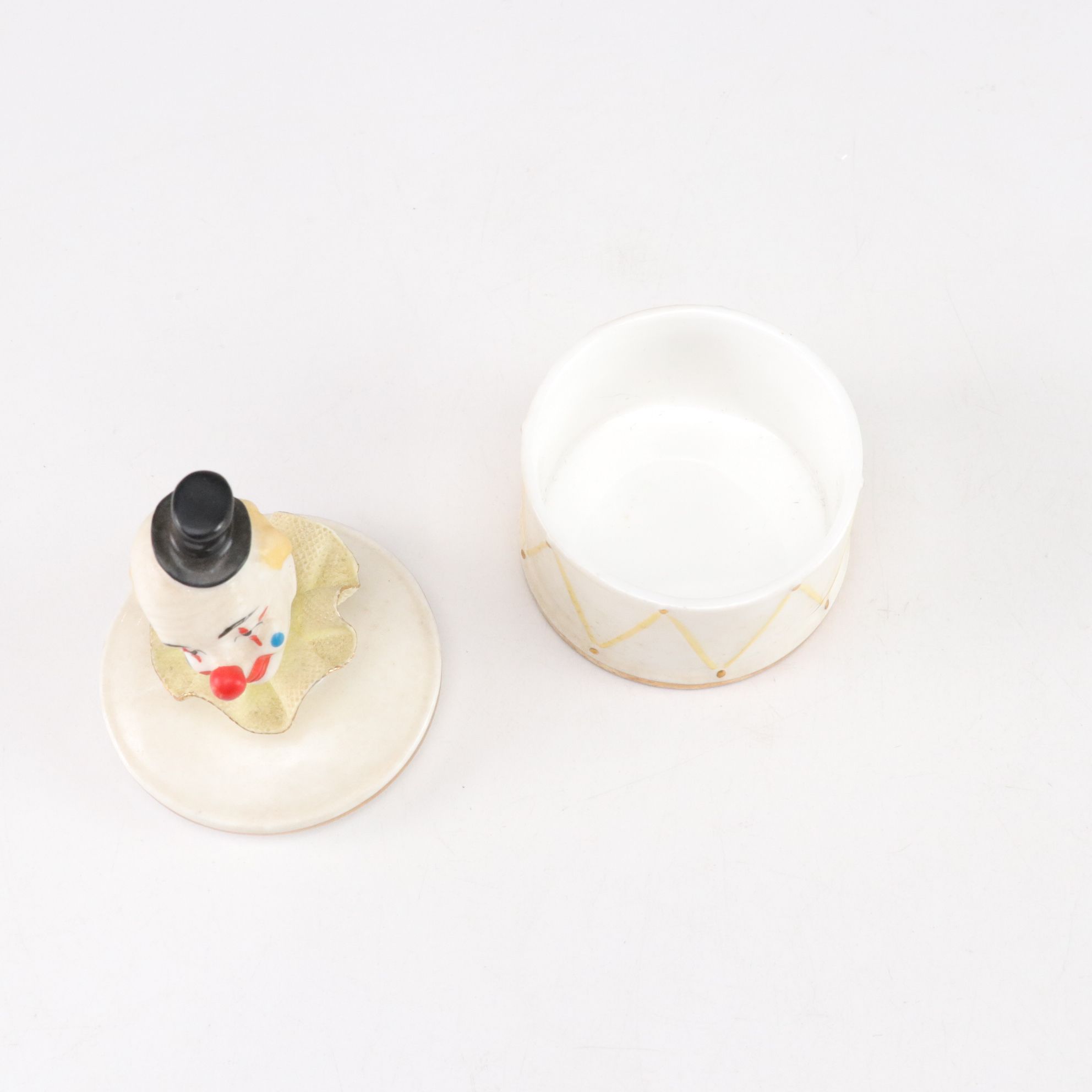 Bisque Figurine Music Boxes, Doll & Other Clown Collectibles