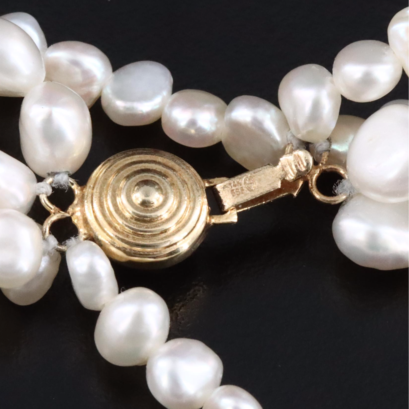 14K Five Strand Pearl Necklace