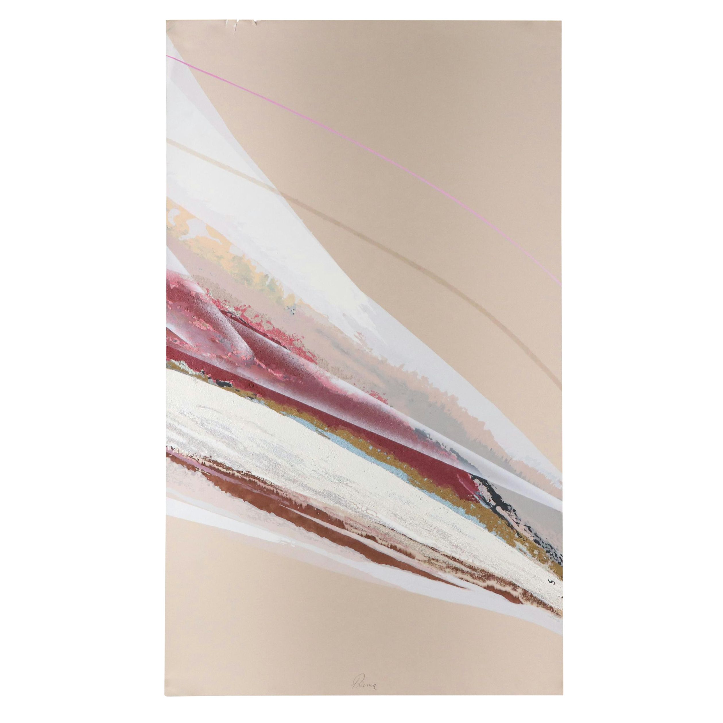 Elba Alvarez Textured Serigraph "Prisma," Late 20th–21st Century