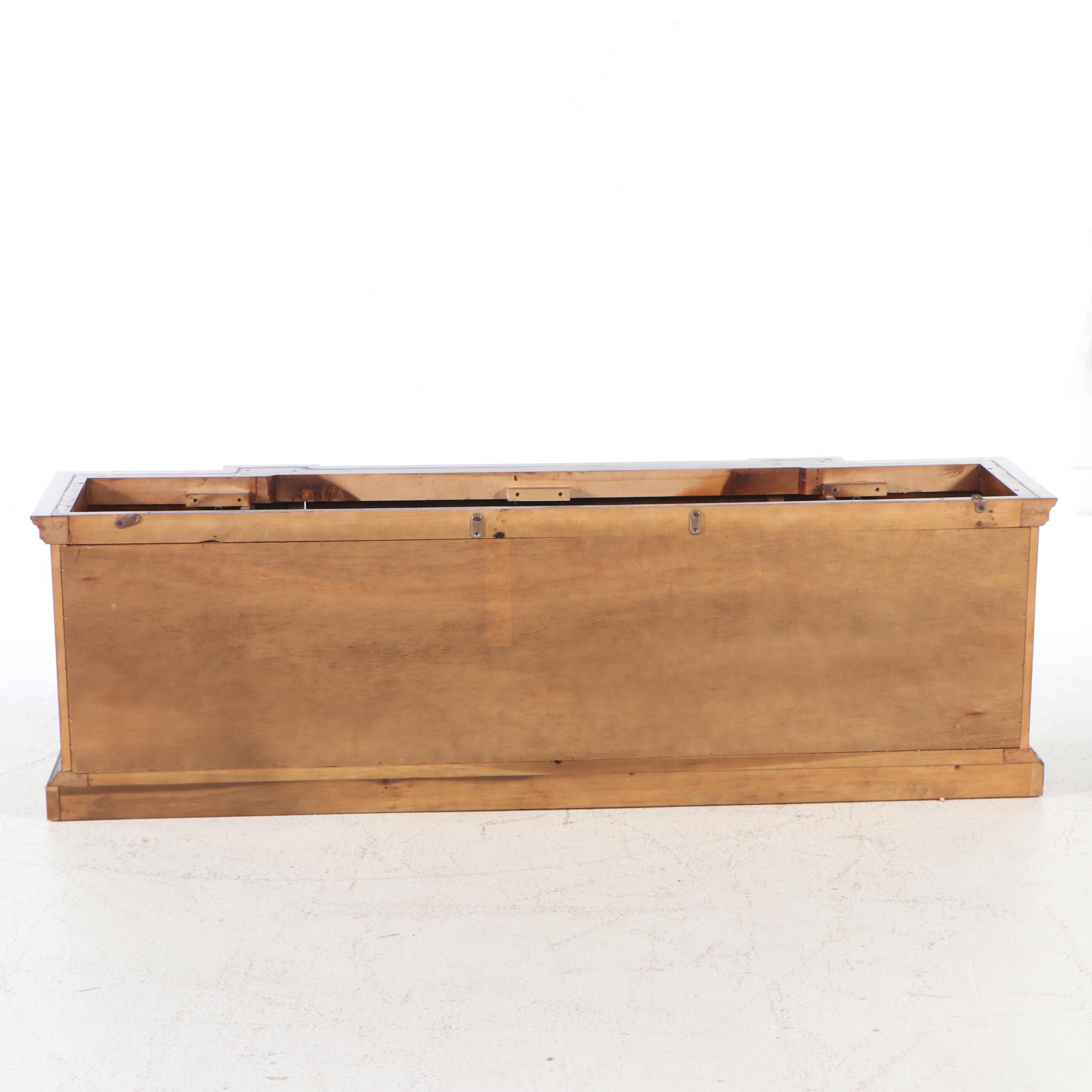 George III Style Mahogany Break-Front China Cabinet