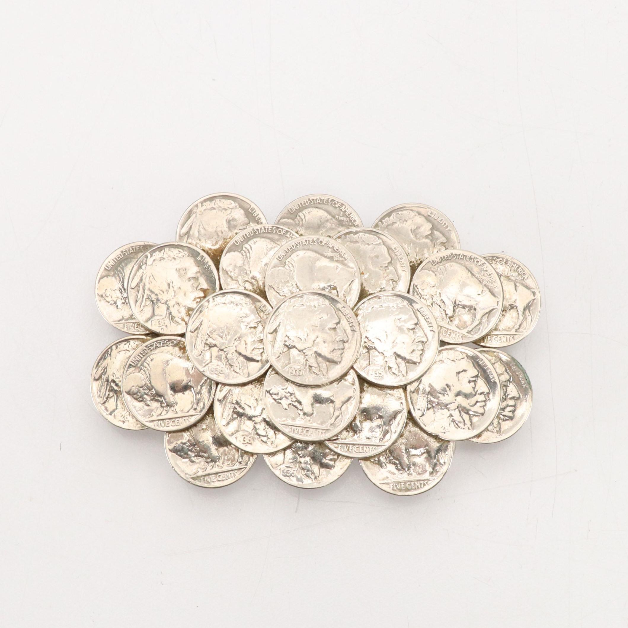 Soldered Buffalo Nickel Belt Buckle