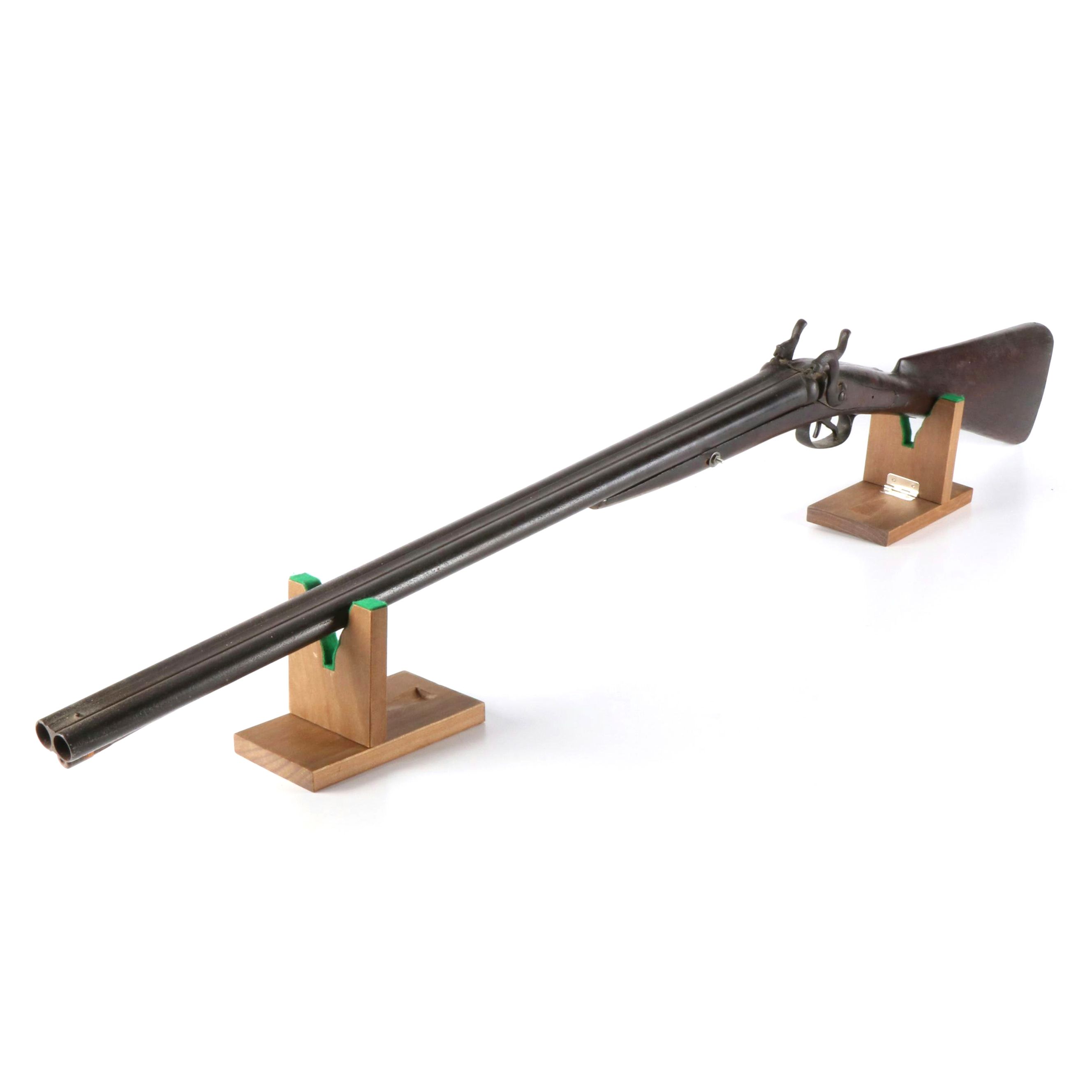 Antique Percussion Cap Side by Side Shotgun