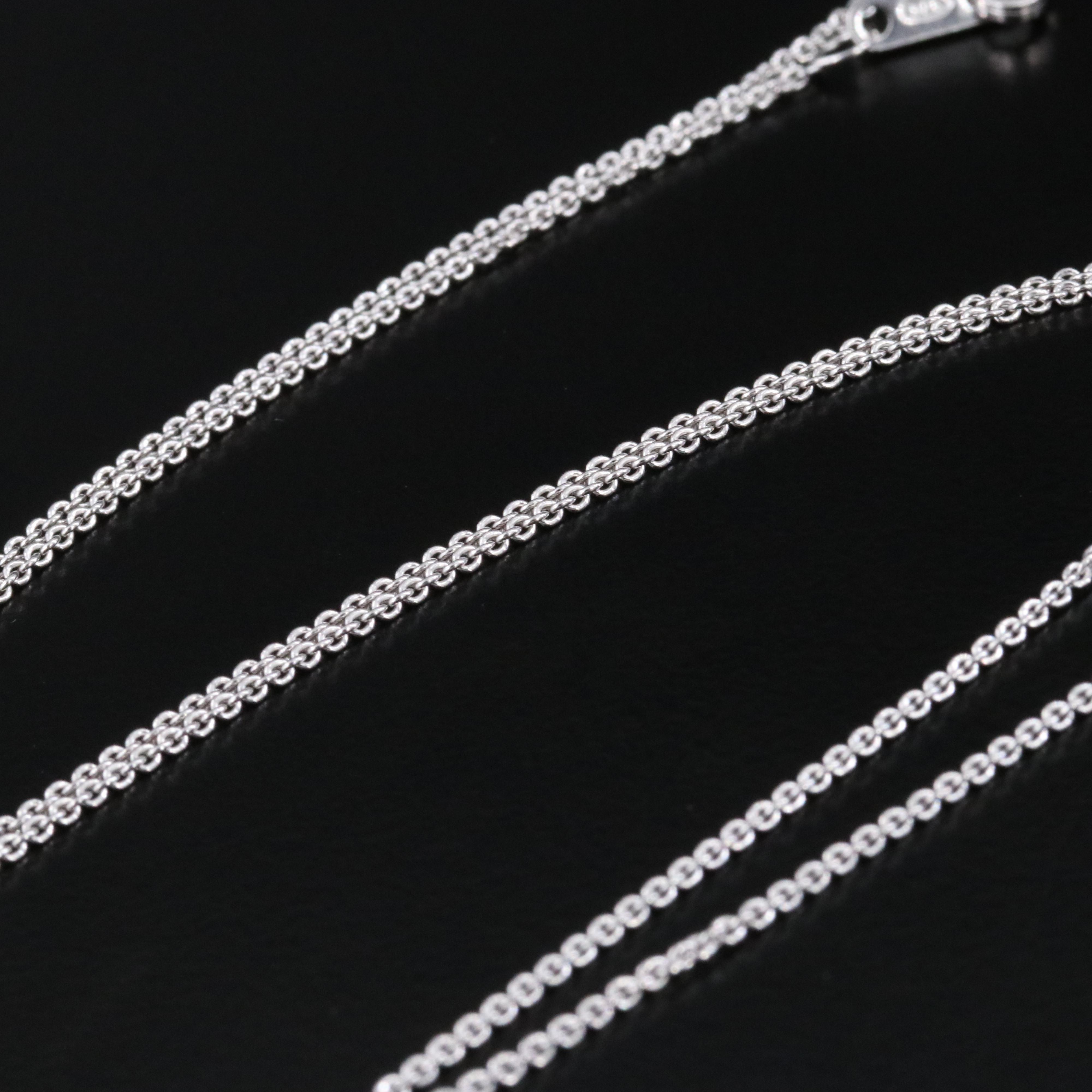 Sterling Diamond Angel Pendant Necklace with 10K Rose Gold Accent