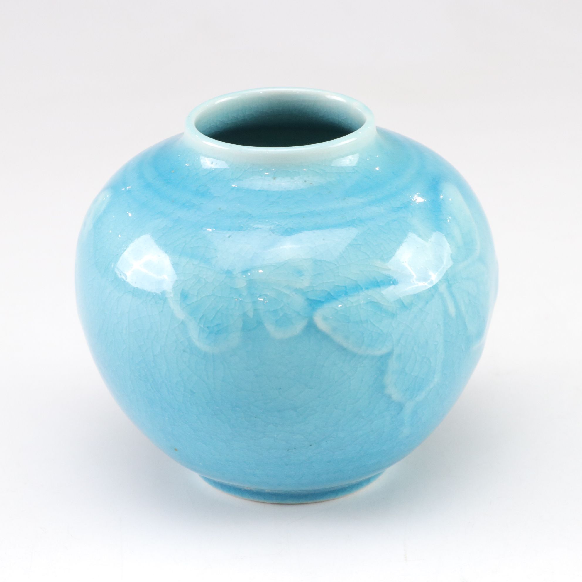 Rookwood Pottery Butterfly Vase in Turquoise Glaze, 1945