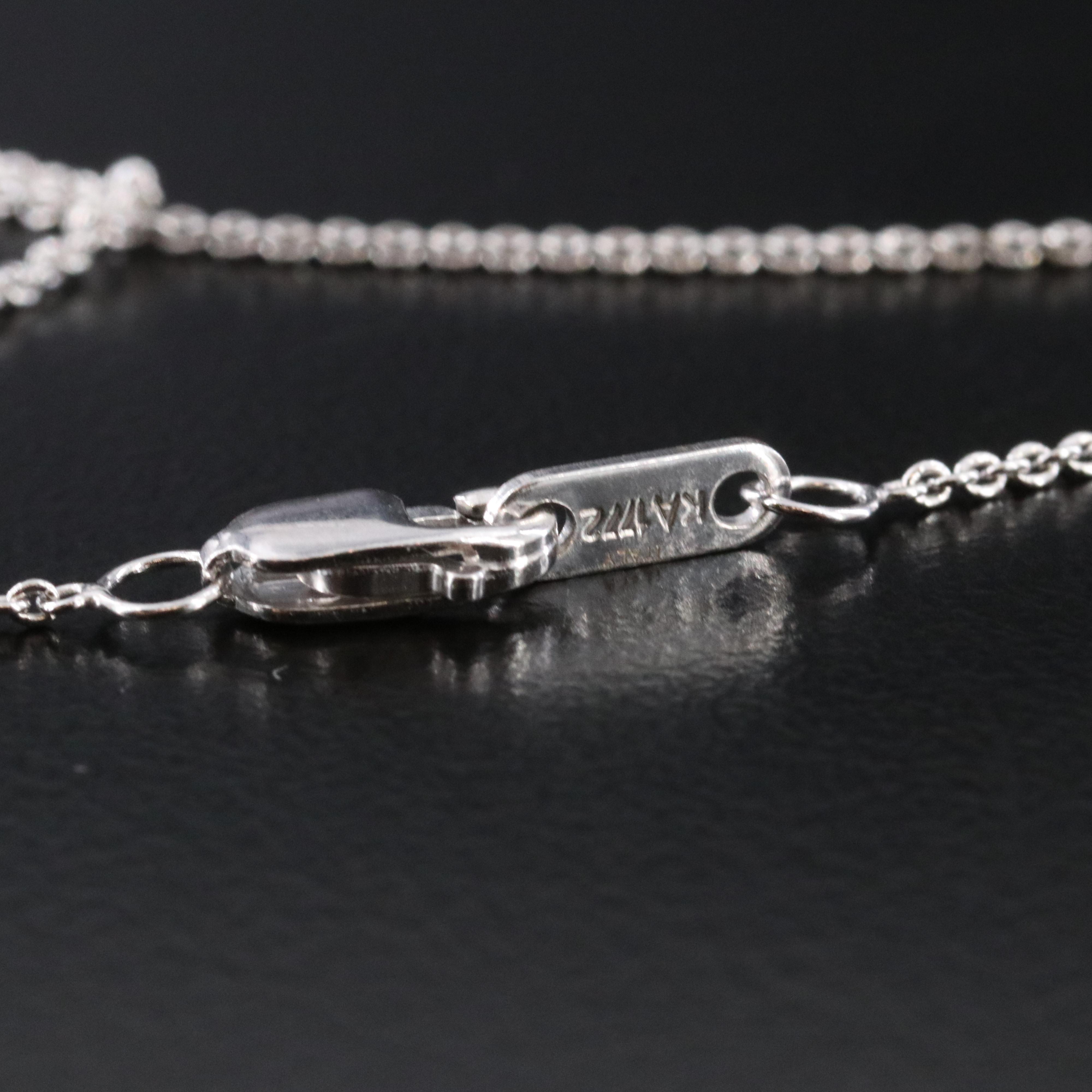 Sterling Diamond Pendant Necklace