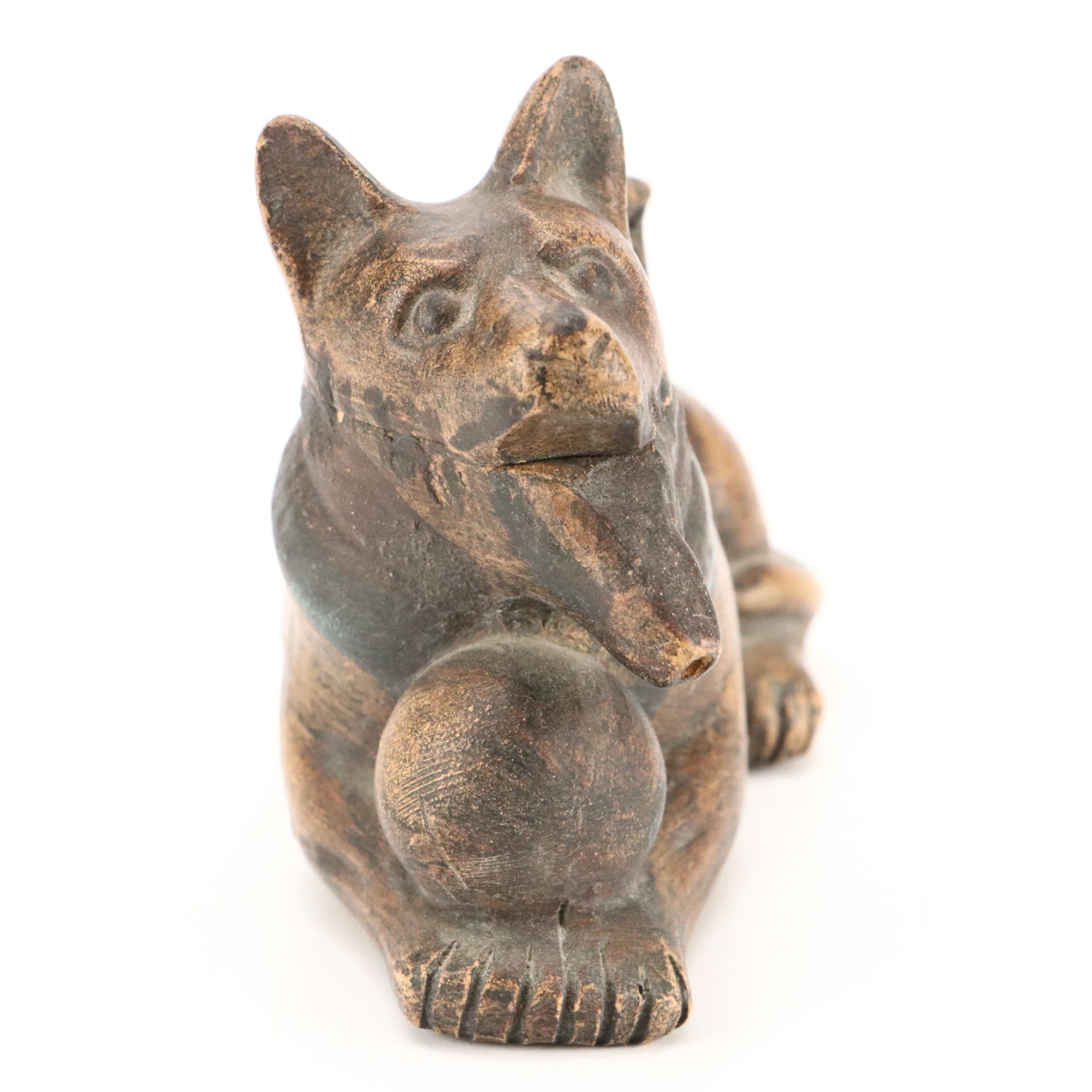 Chinese Dog and Puppy Ceramic Novelty Teapot