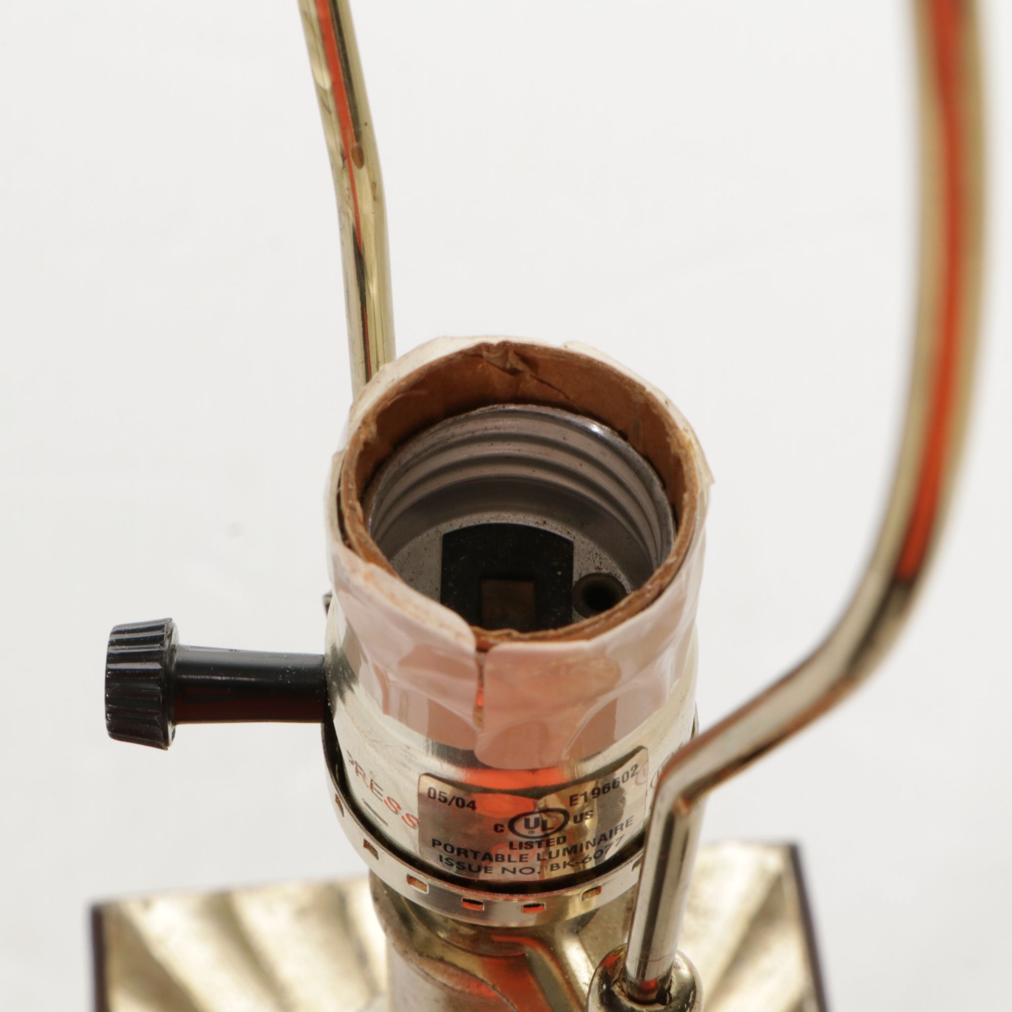 Cage Style Carved Resin Table Lamp, 2000s